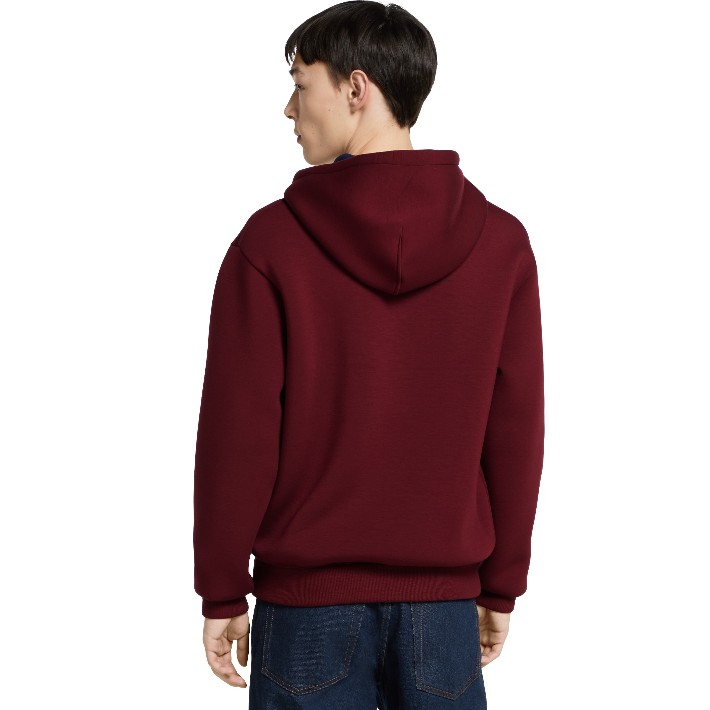 Double cotton viscose jersey zip jacket - 4