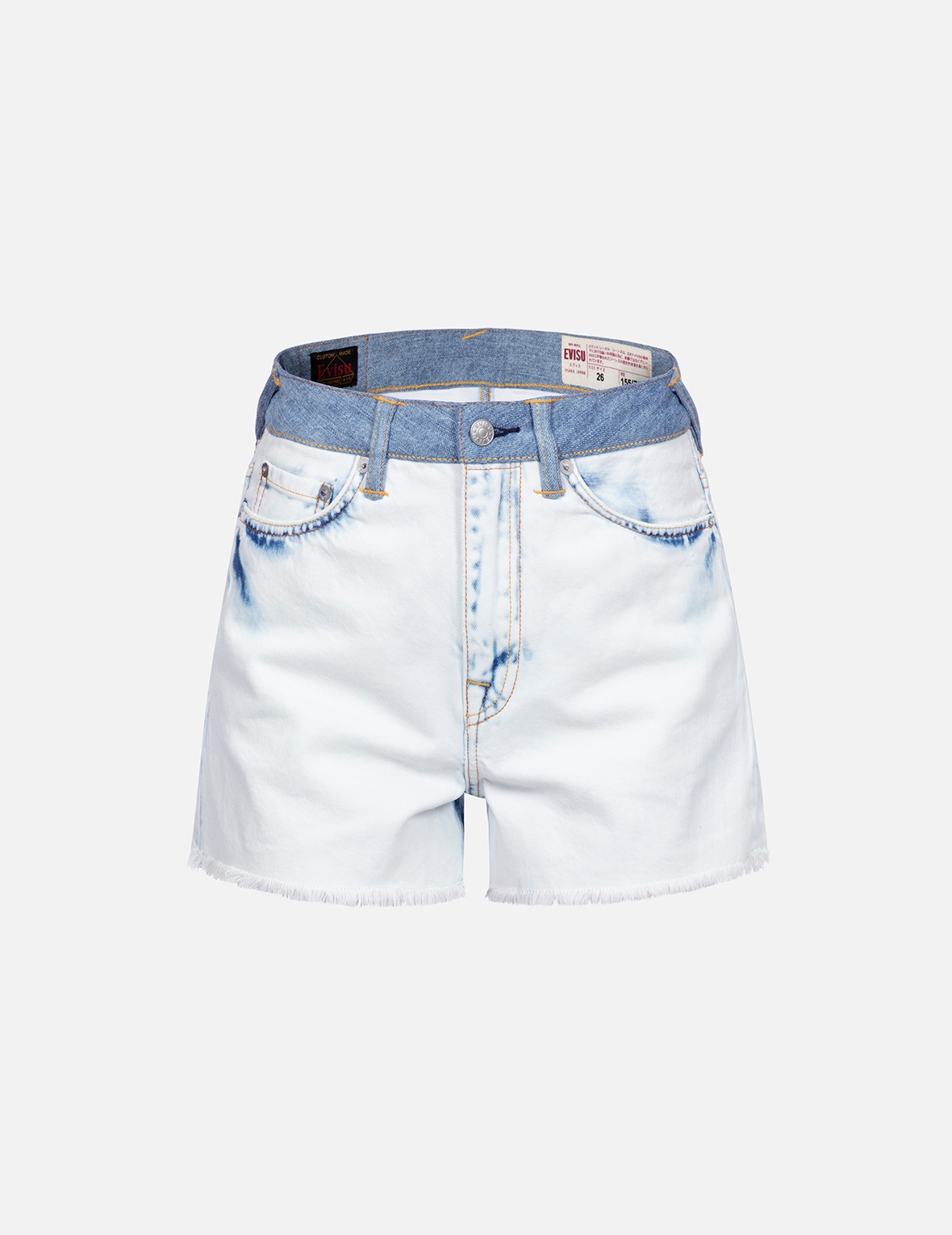 SEAGULL APPLIQUÉ POCKET FASHION FIT DENIM SHORTS - 2