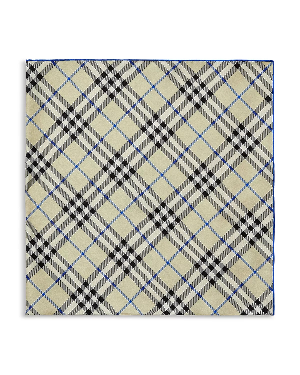 Check Silk Scarf - 6