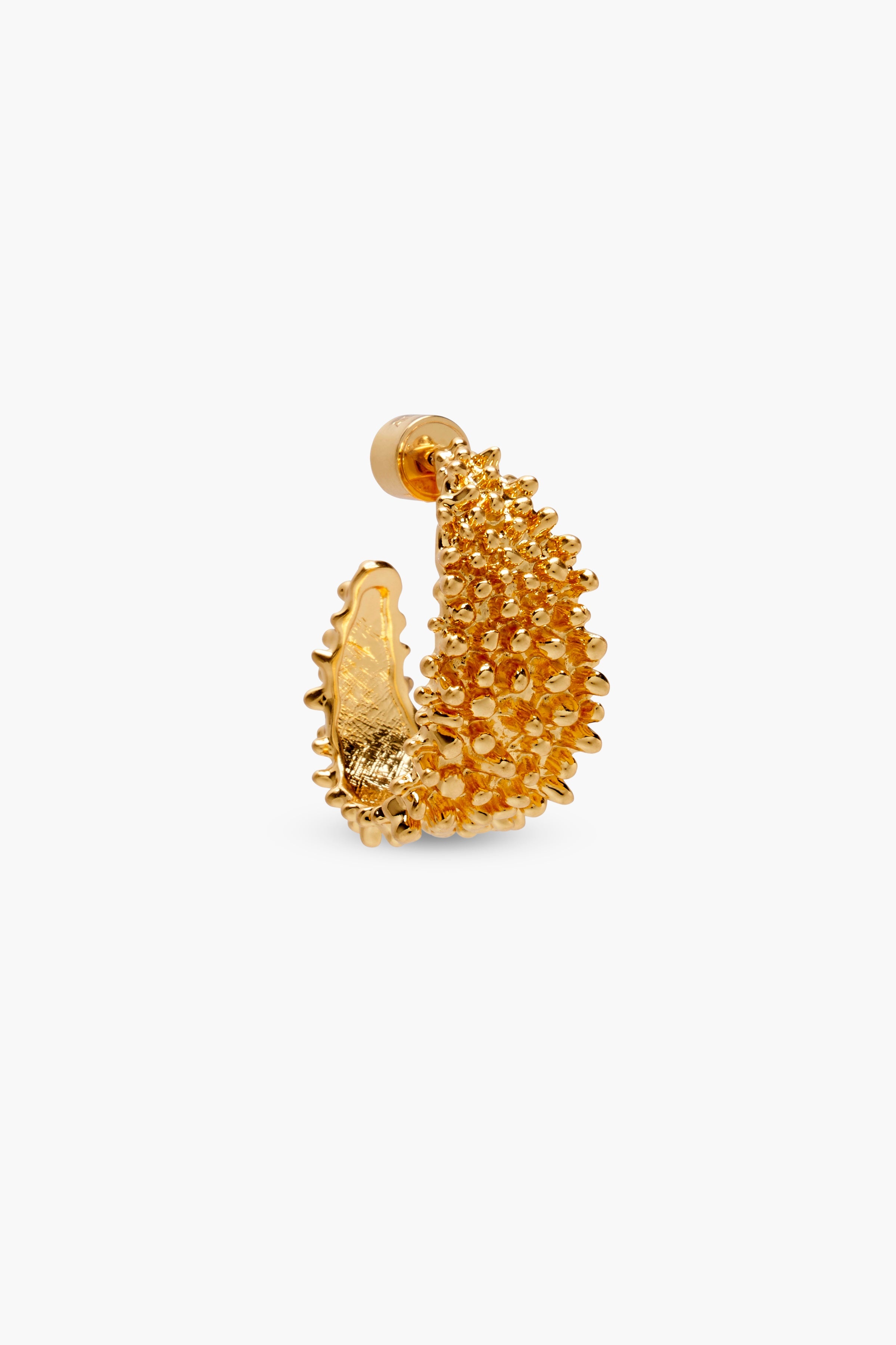TEXTURED HOOP EARRINGS 3
