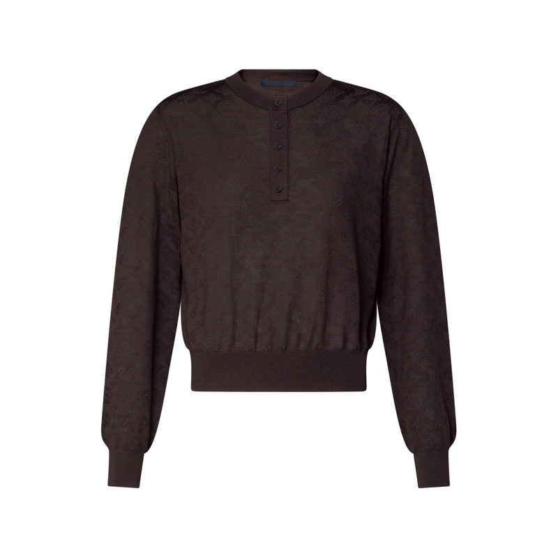 Openwork Mahina Henley Pullover 1