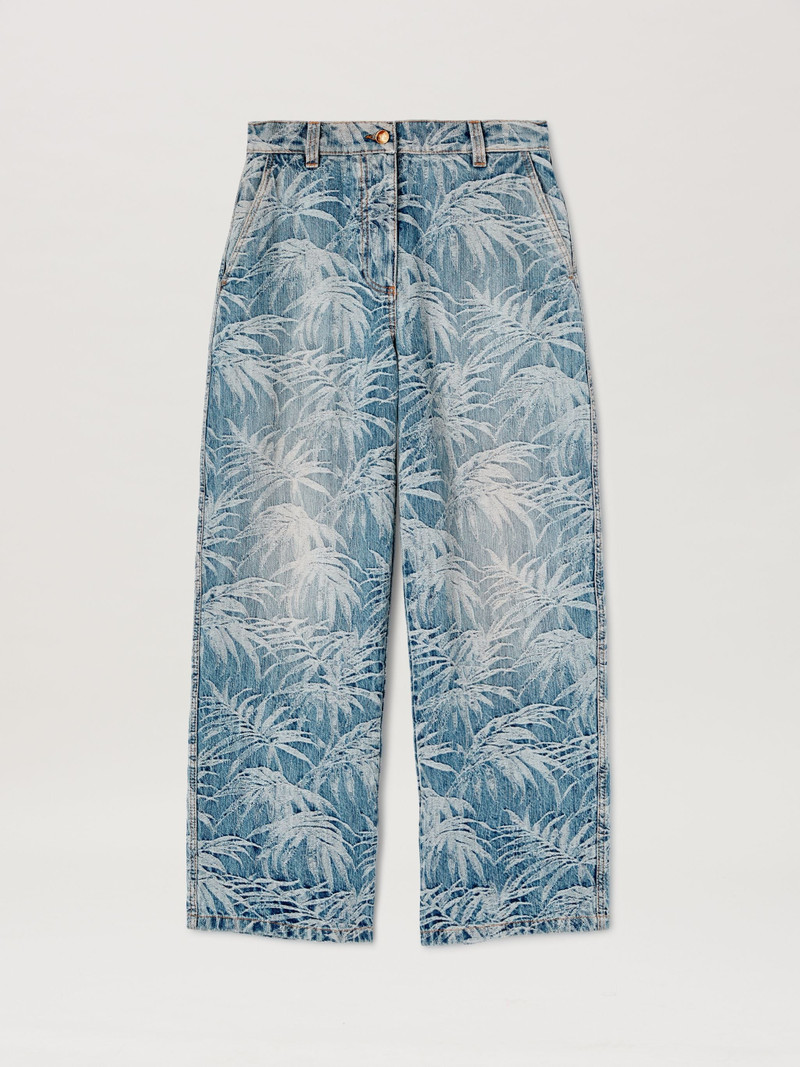 Baggy Jeans Palms Wash Pattern - 1