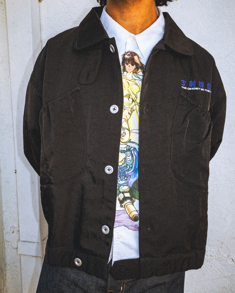 Brain Dead x Ghost In The Shell Titan Bomber Jacket - Black 4