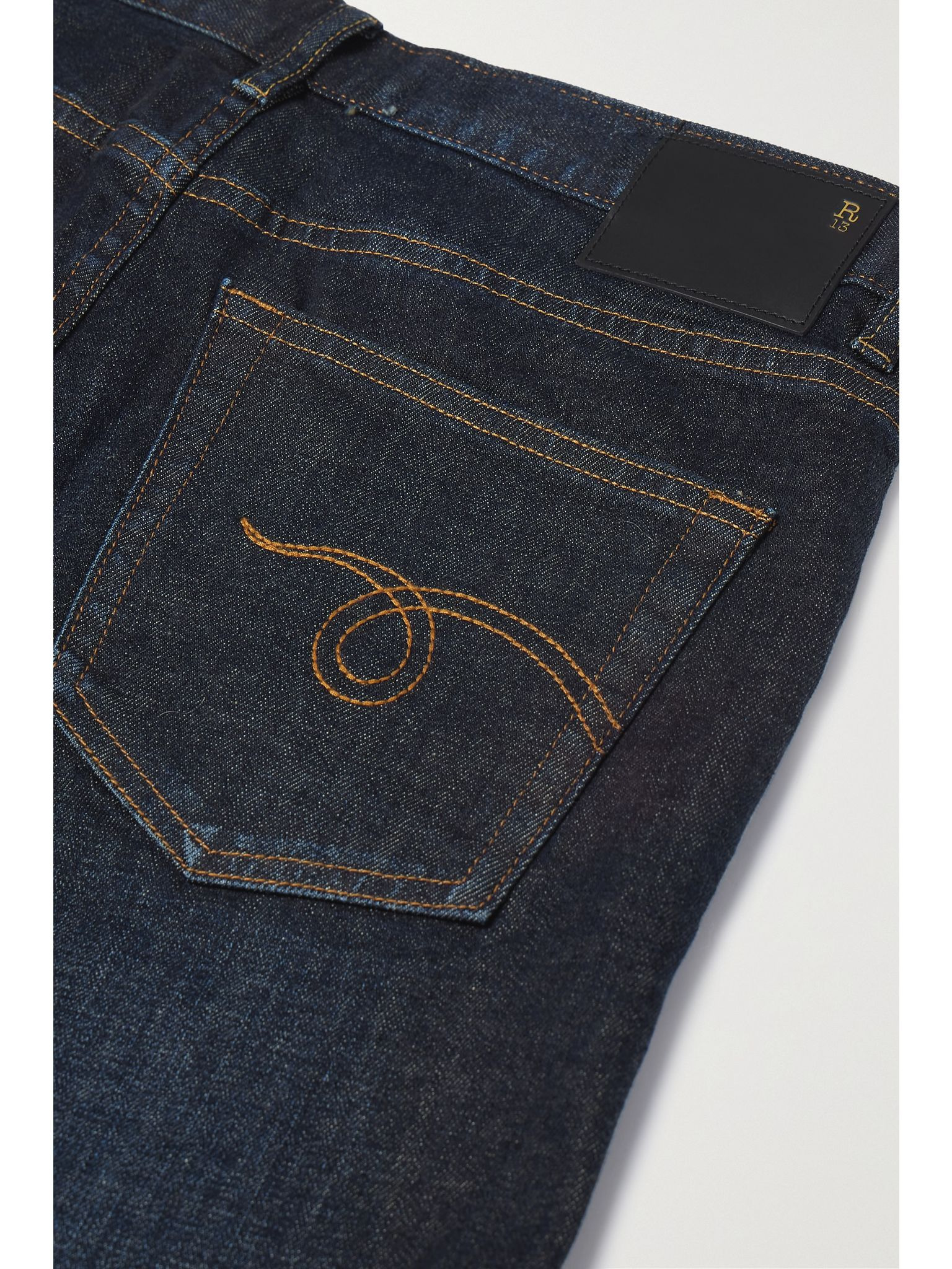 Boy cropped high-rise straight-leg jeans Dark denim - 6