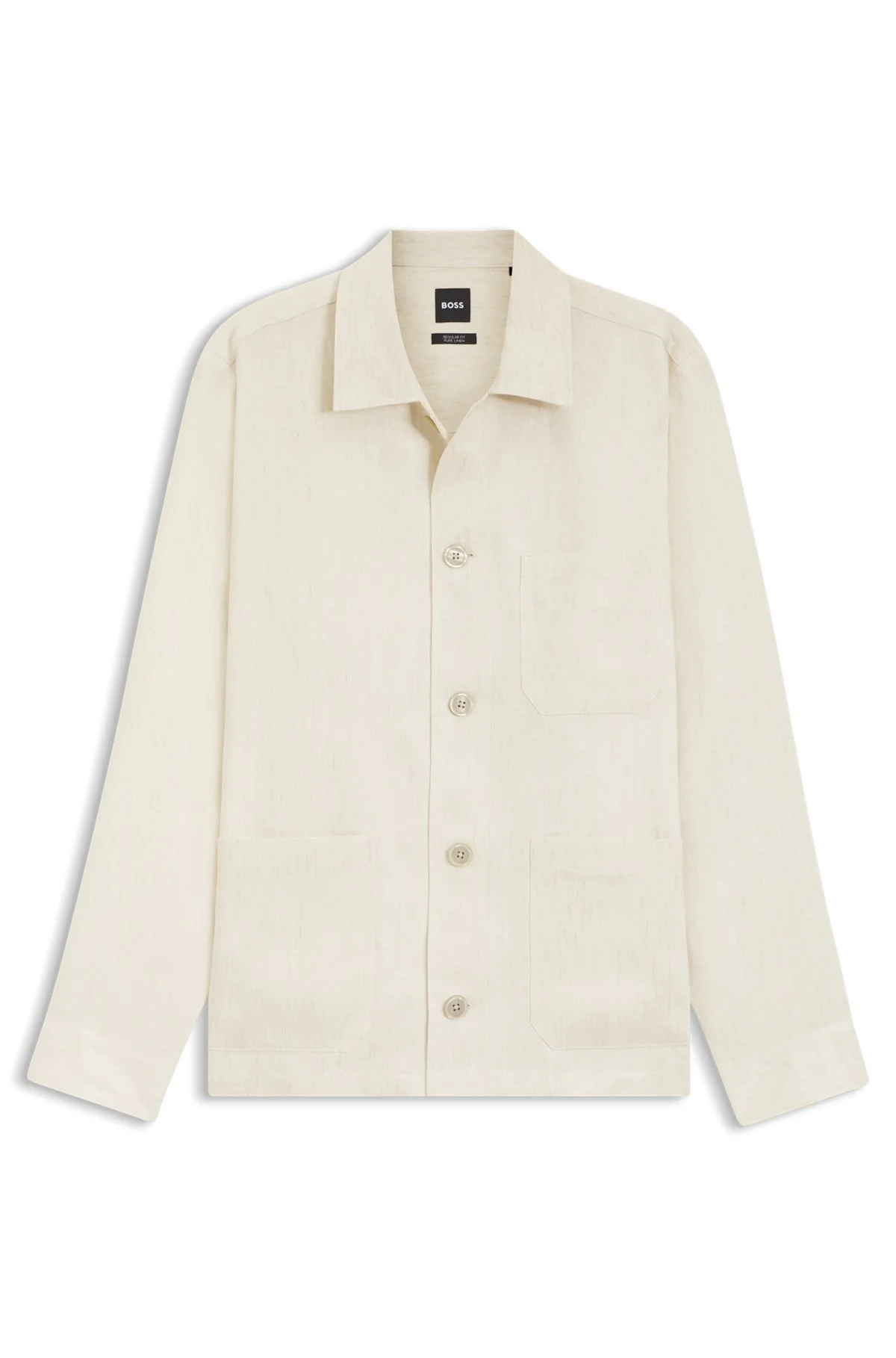 RELAXED-FIT OVERSHIRT IN ITALIAN-MADE LINEN TWILL - 1