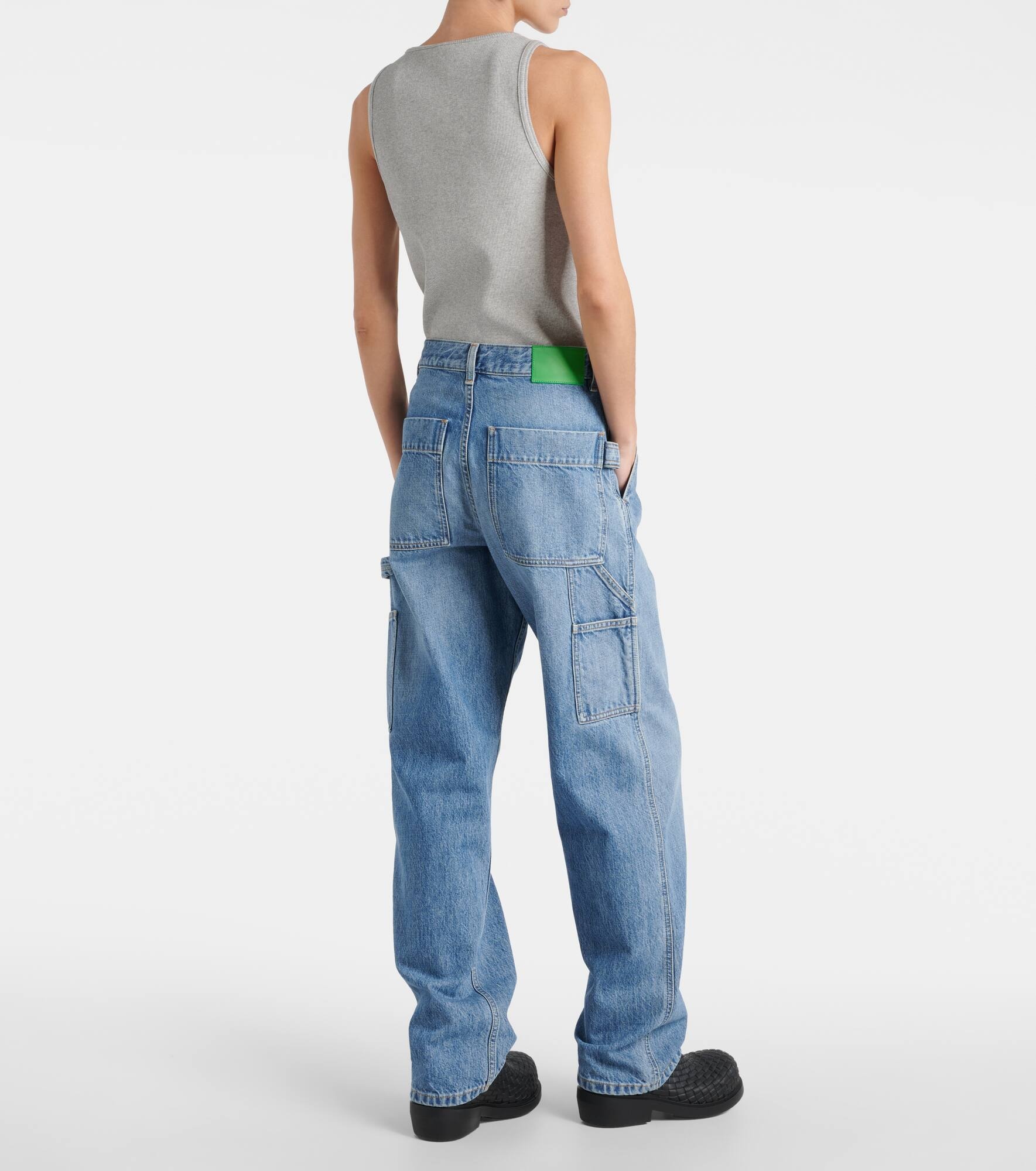 Mid-rise cargo jeans - 3