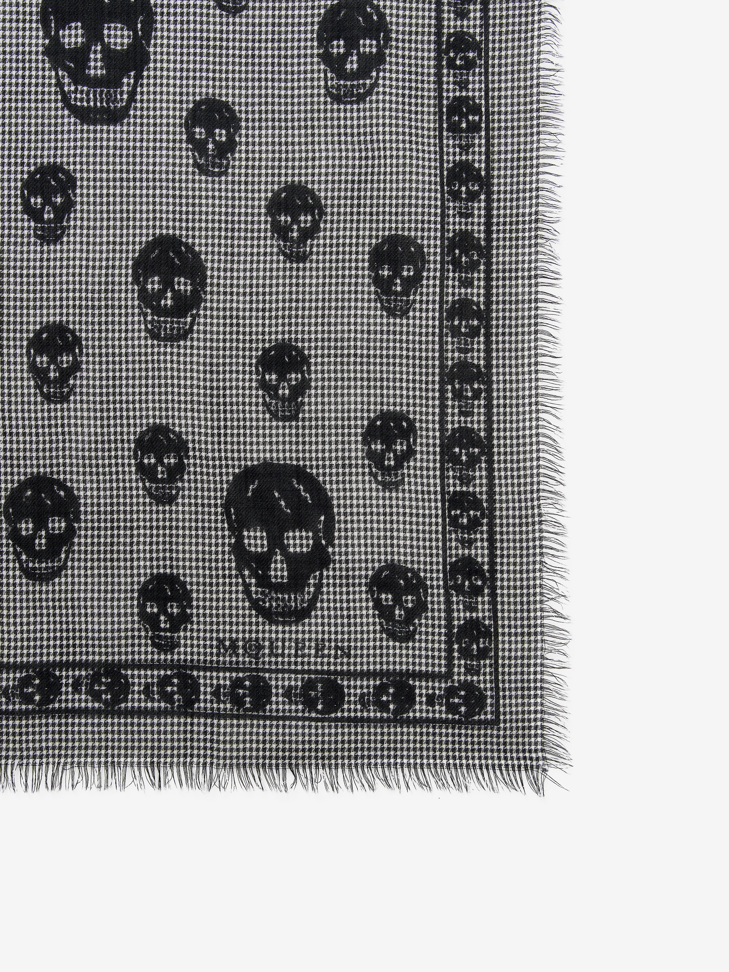 Houndstooth Skull Foulard - 4