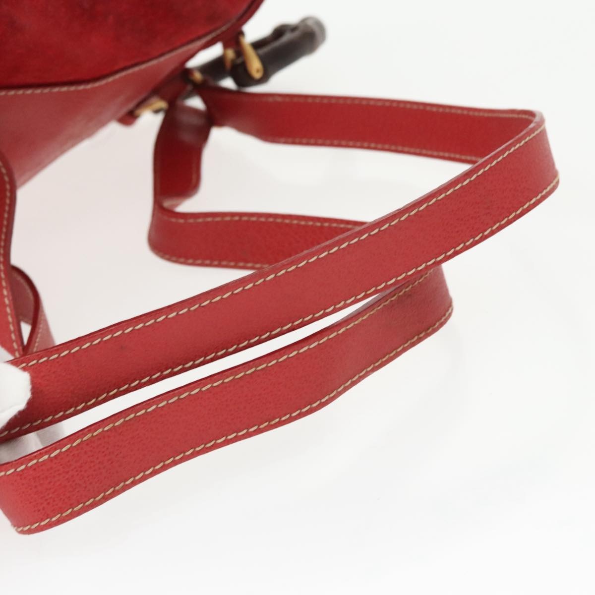 GUCCI Bamboo Backpack Suede Red Gold 003 58 003 58 - 11