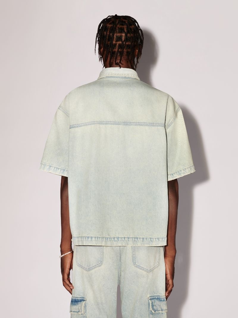 Boxy Fit Denim Shirt - 4
