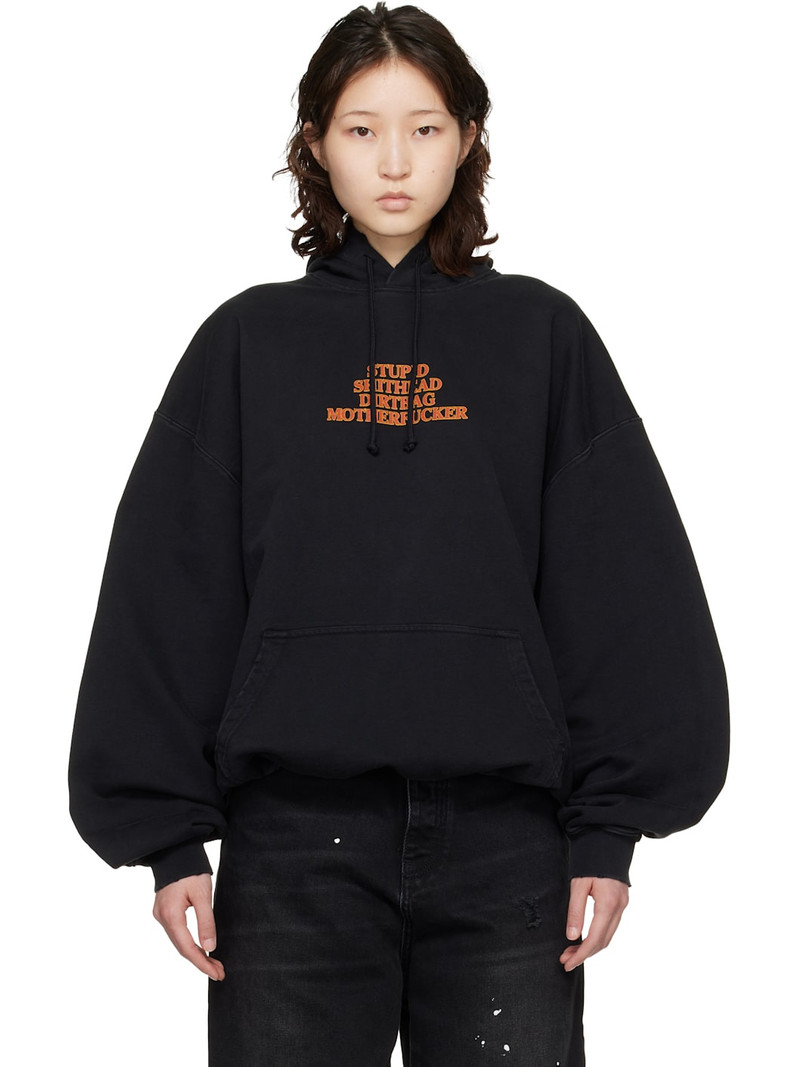 Black 'MF' Hoodie 1