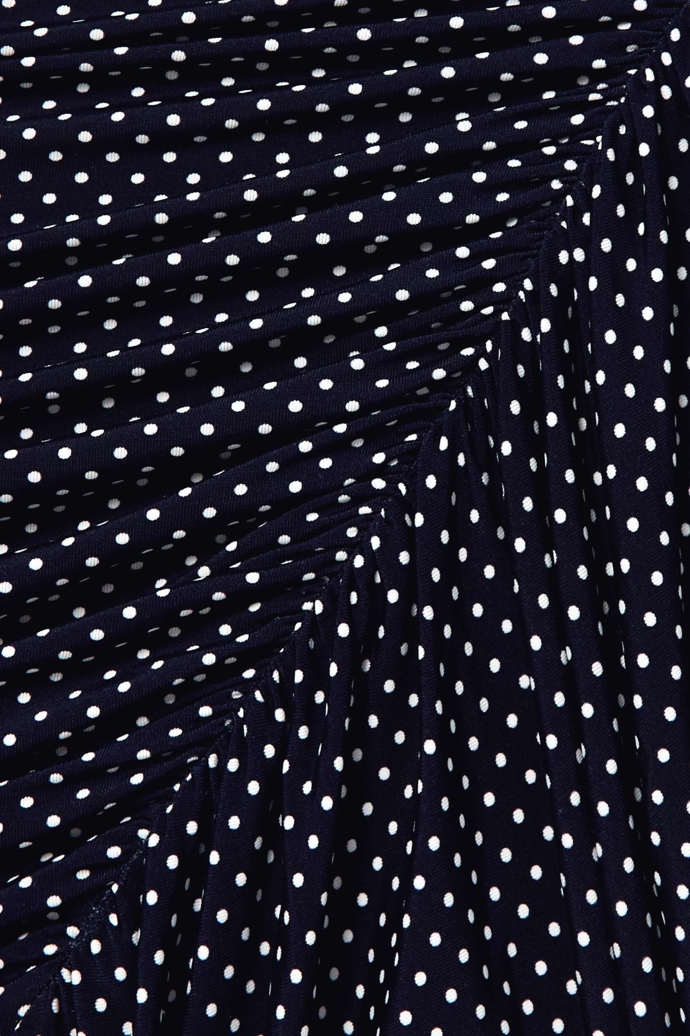 Twist-front polka-dot stretch-jersey halterneck maxi dress - 4