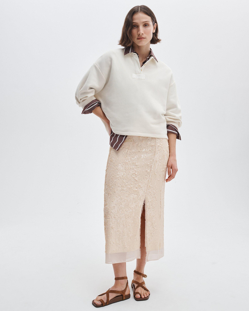 rag & bone Vintage Terry Oversized Polo Sweatshirt outlook