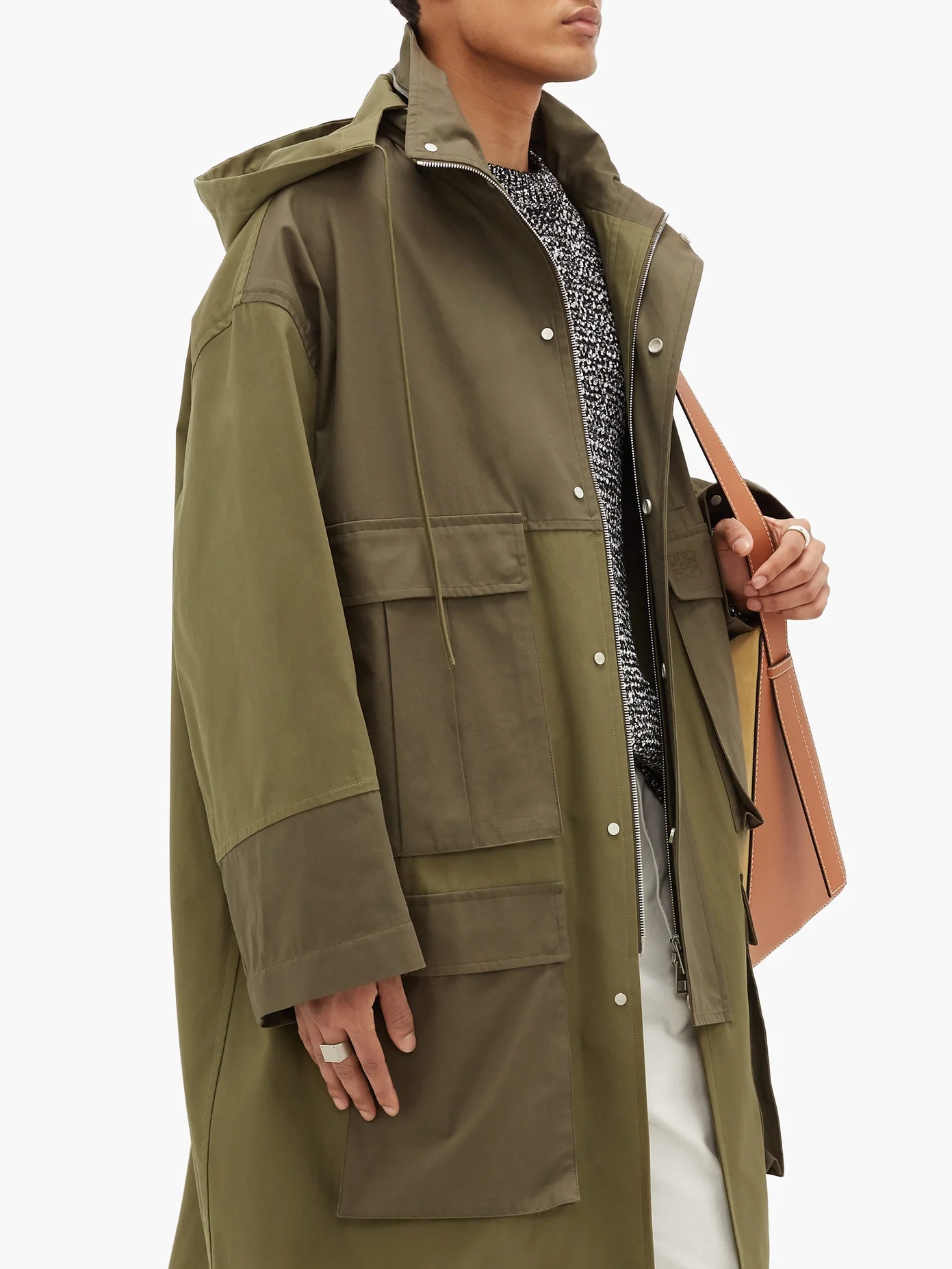 Cotton-canvas hooded parka - 6