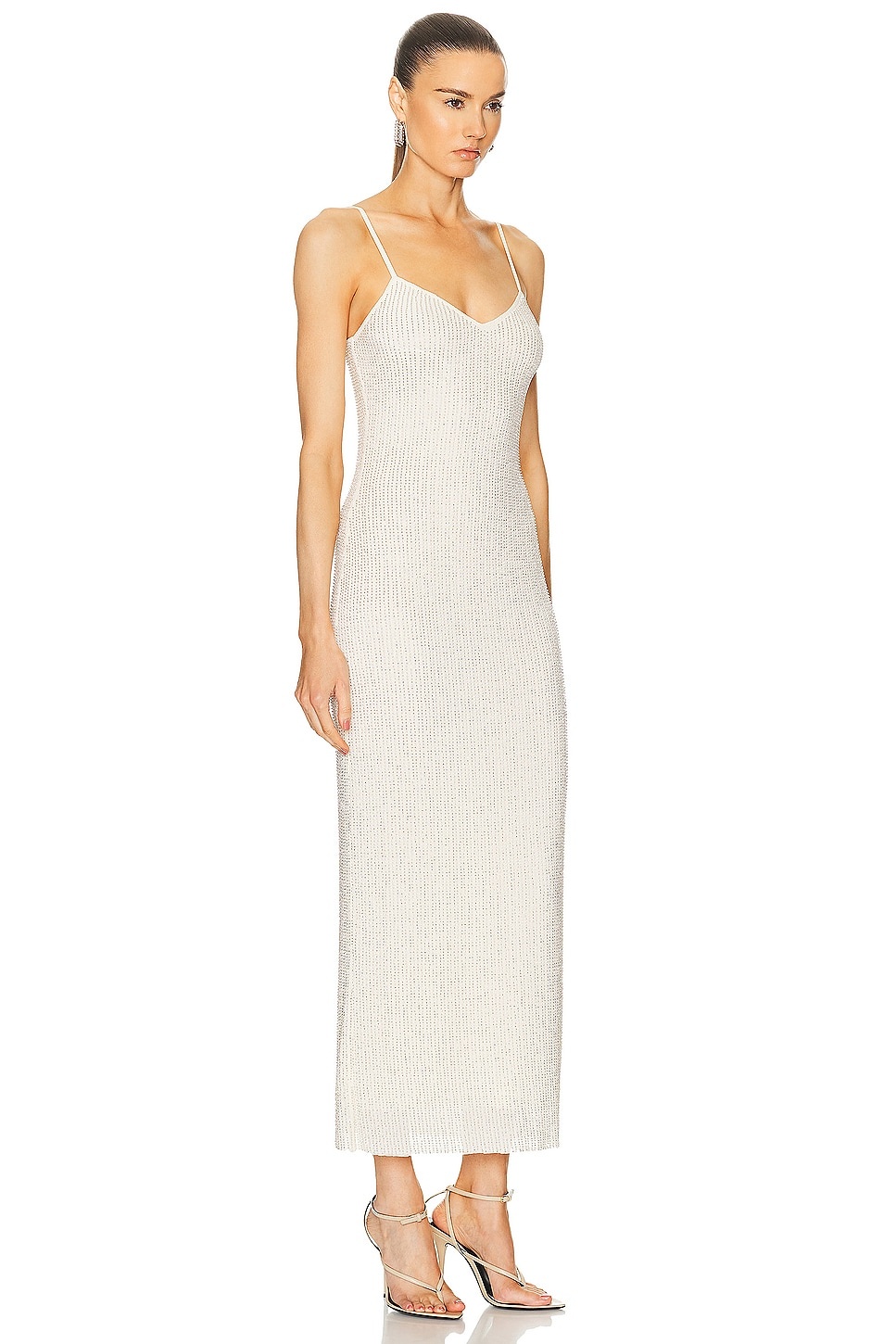 Beaded Mesh Maxi Dress - 2