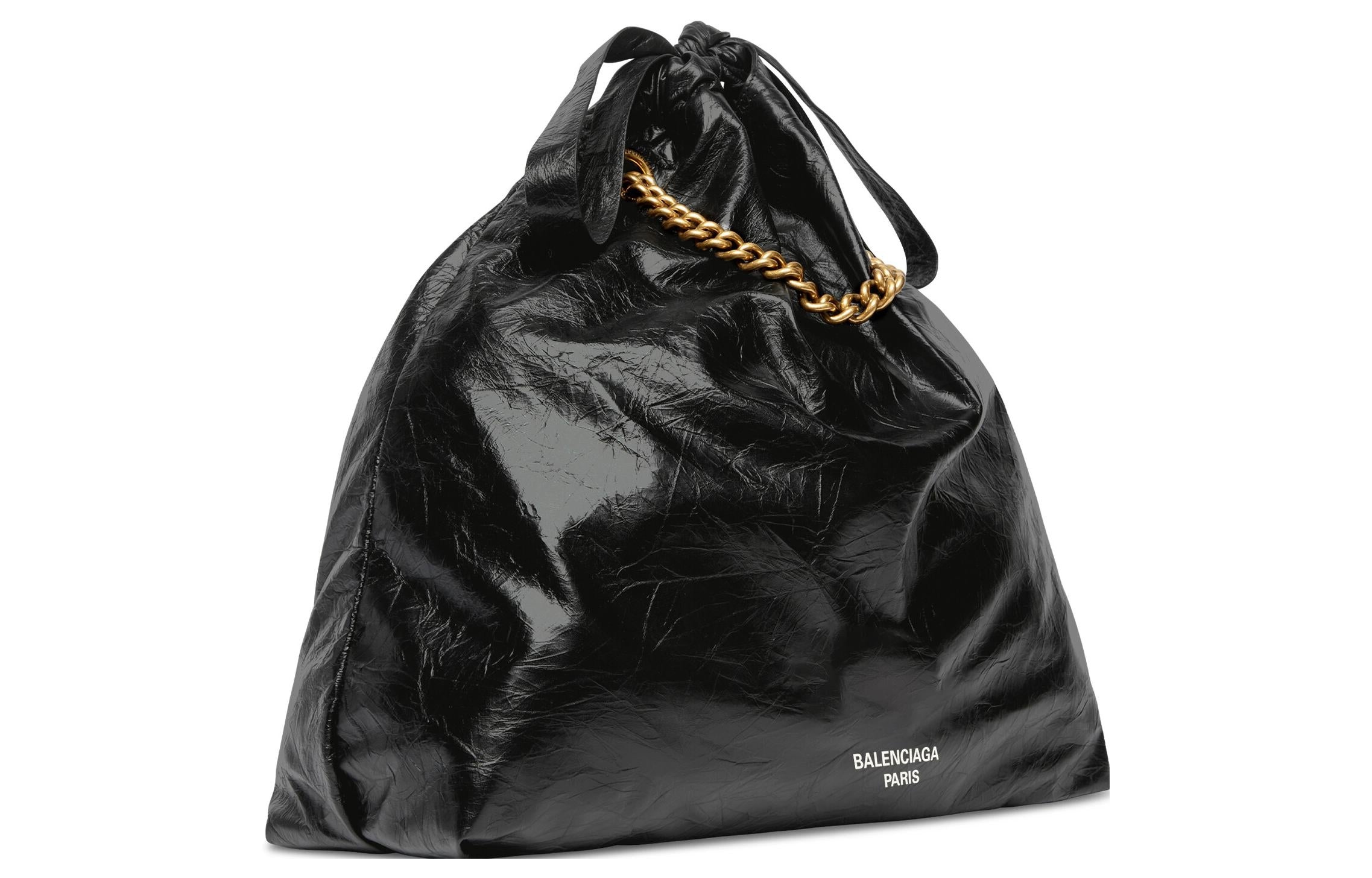 (WMNS) Balenciaga Crush Medium Tote Bag 'Black' 742941210IT1000 - 3