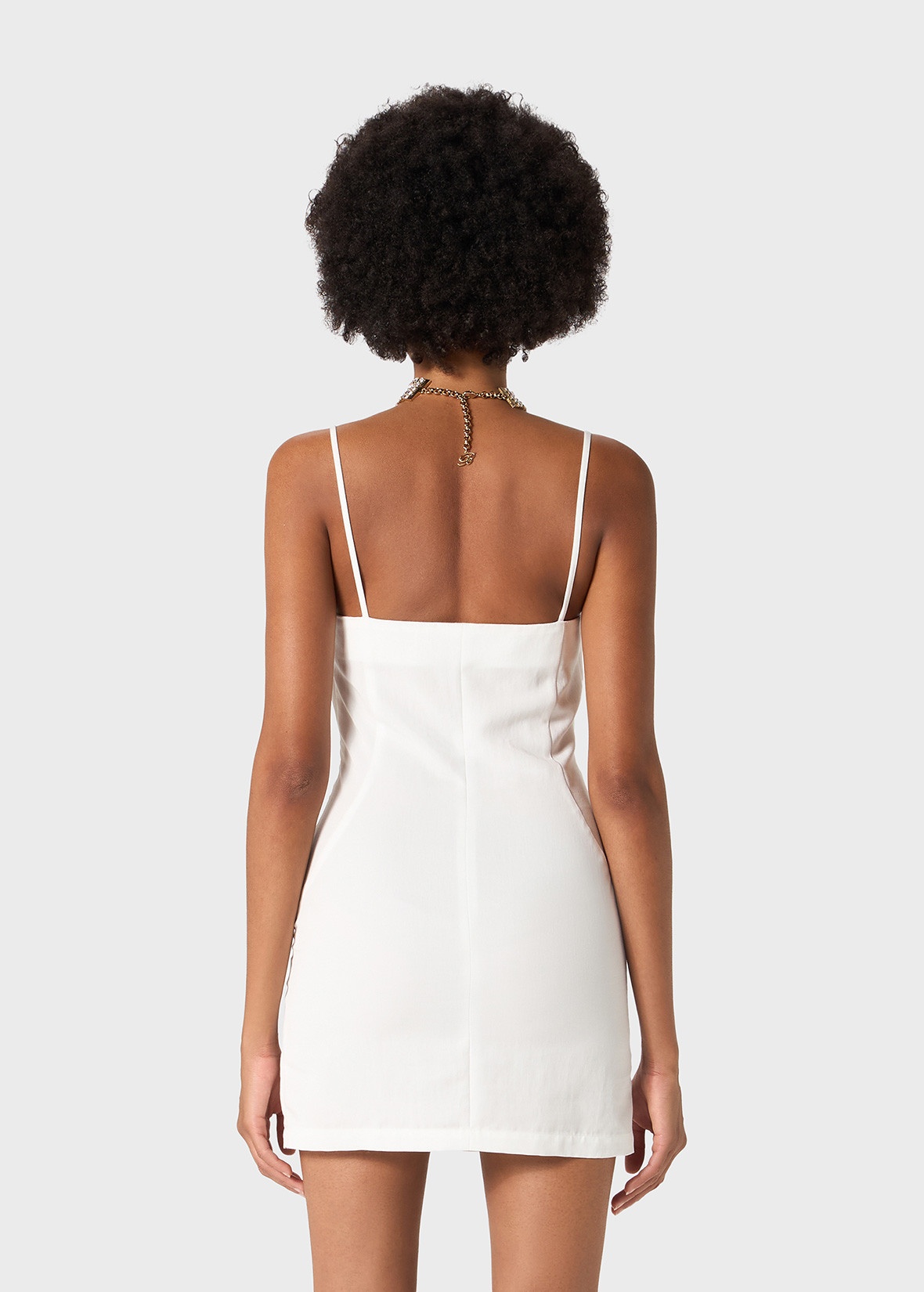 MINI DRESS WITH ROSE DETAILS - 4