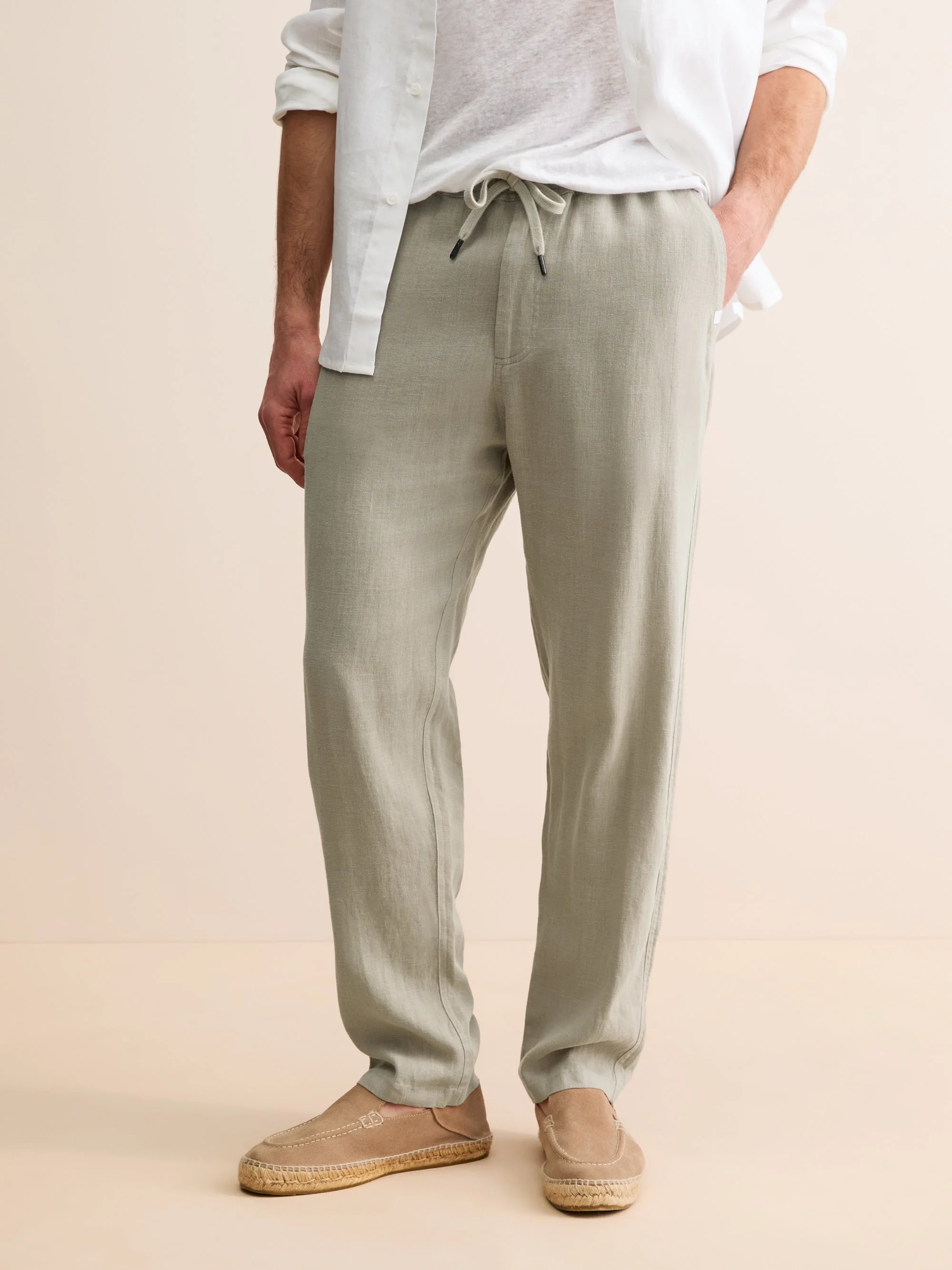 Men's Pants Vienna Linen Sand Stone - 1