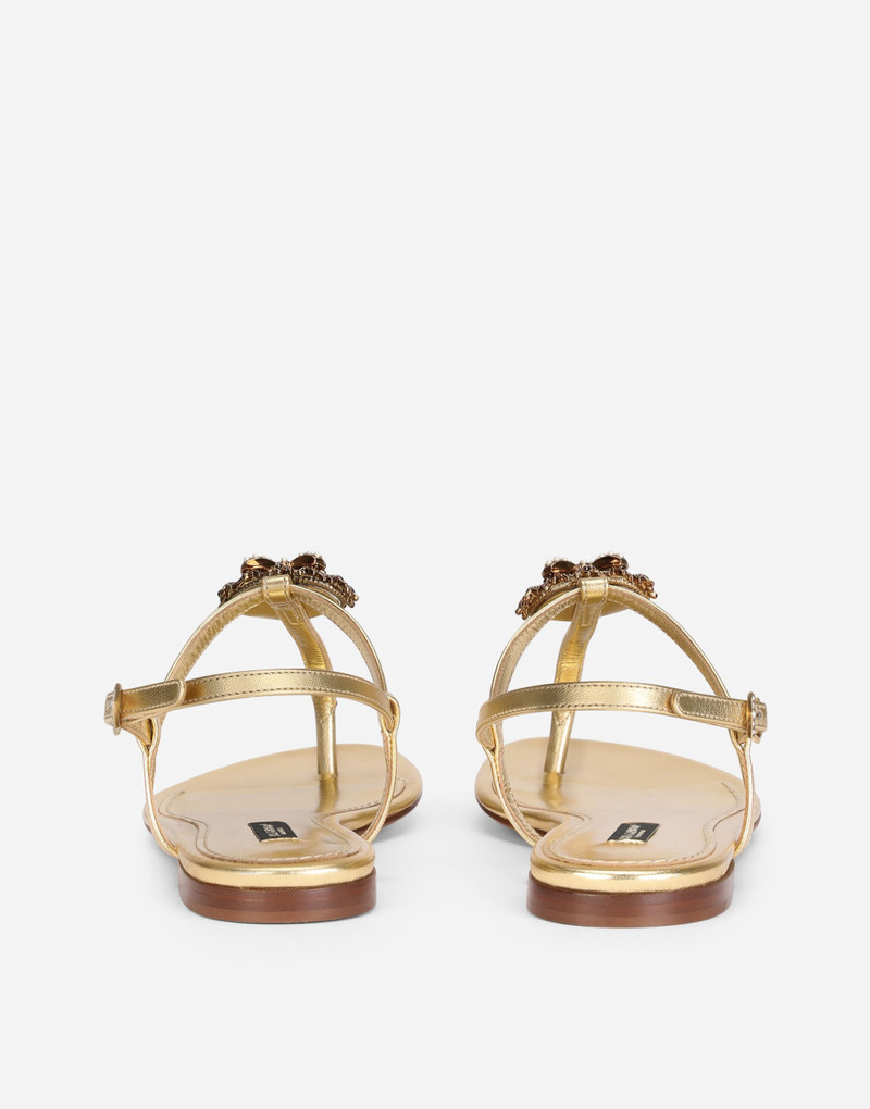 Dolce & Gabbana Nappa leather Devotion thong sandals outlook