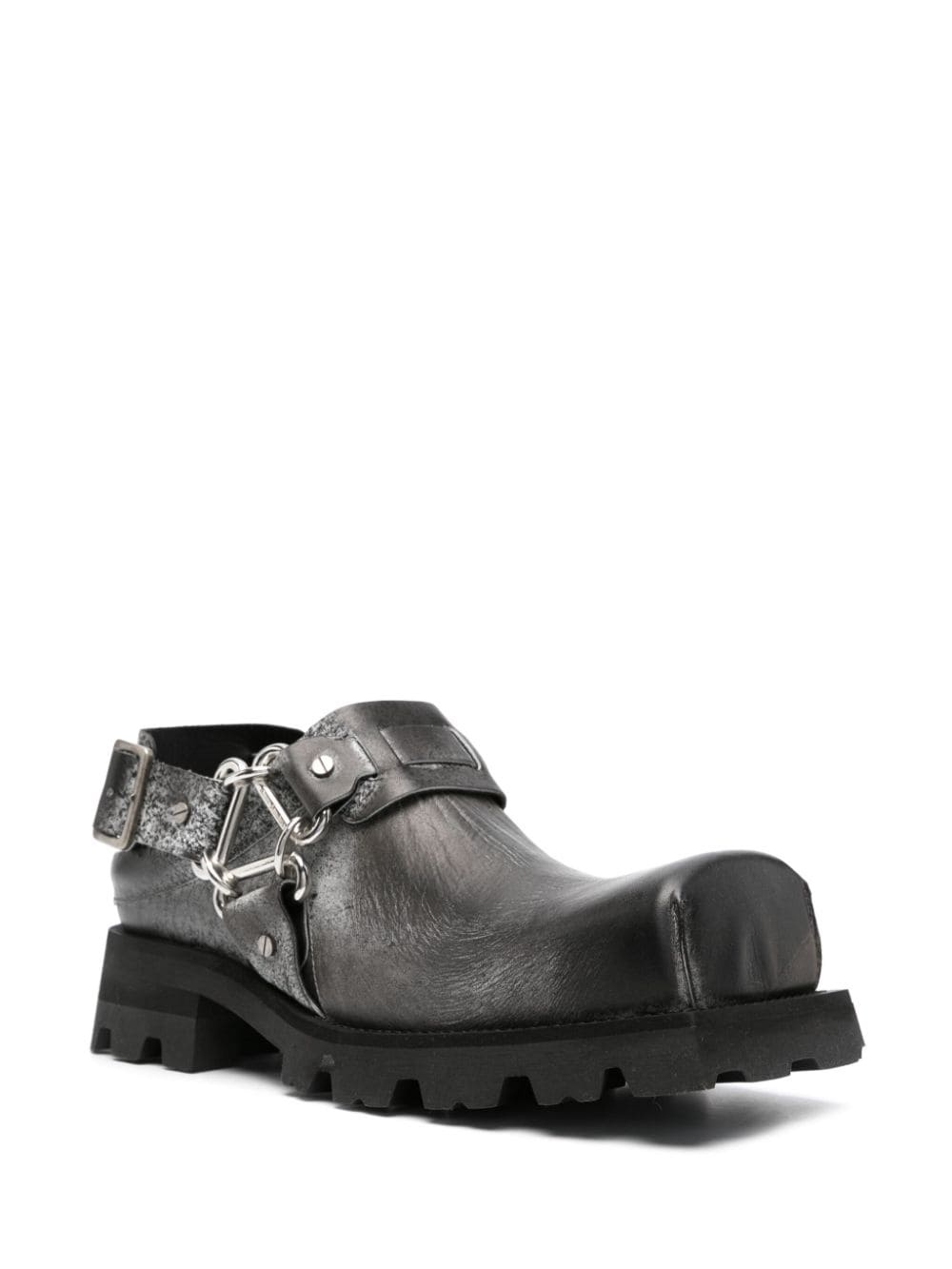 45mm leather harness mules - 2