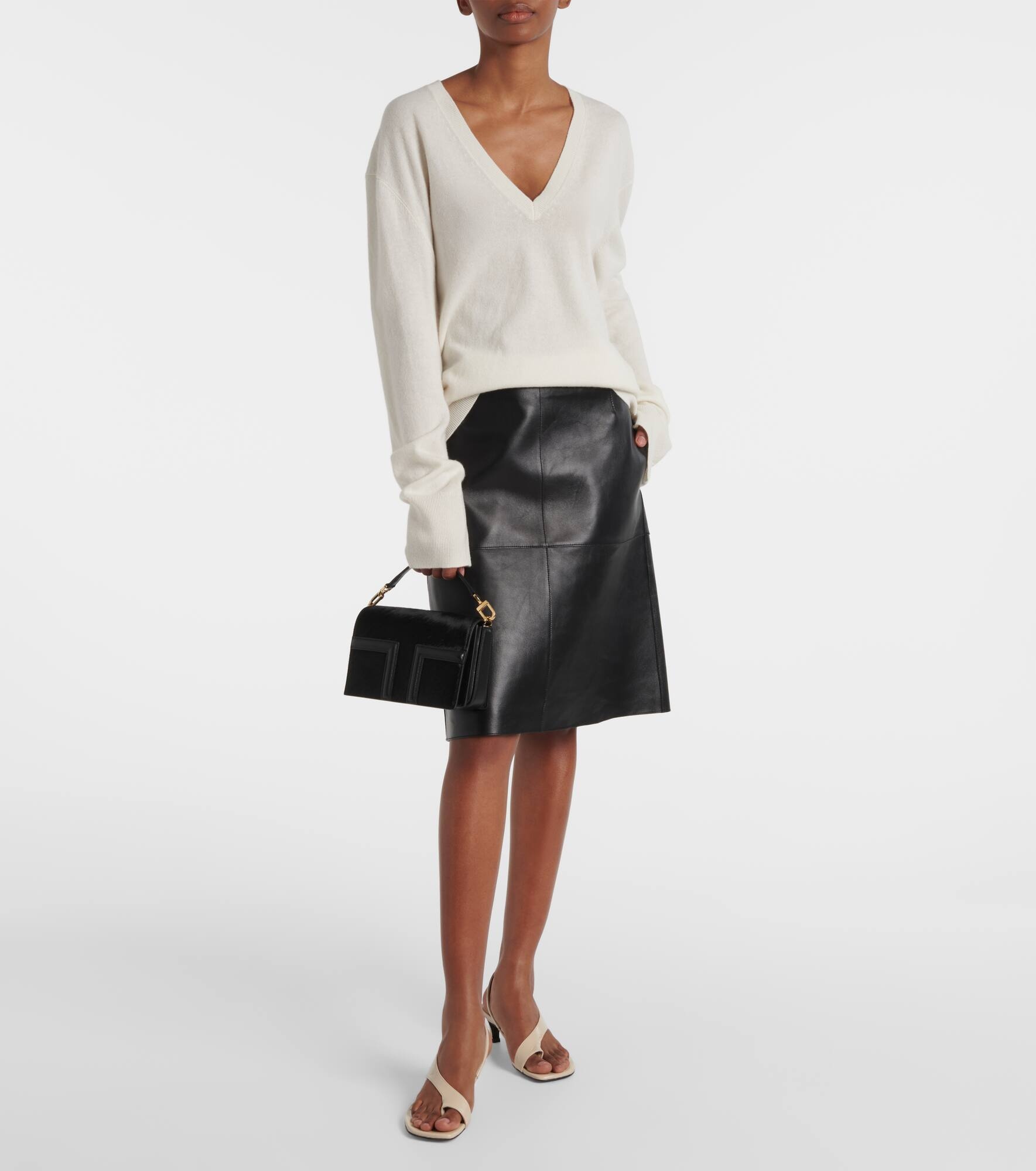 T-Flap Mini calf hair tote bag - 5