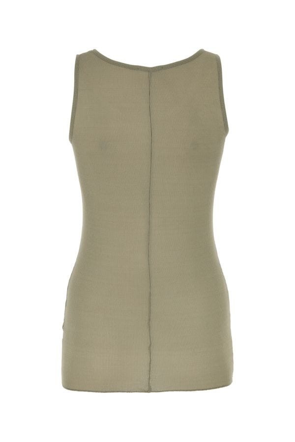 Dove grey viscose blend tank top - 2