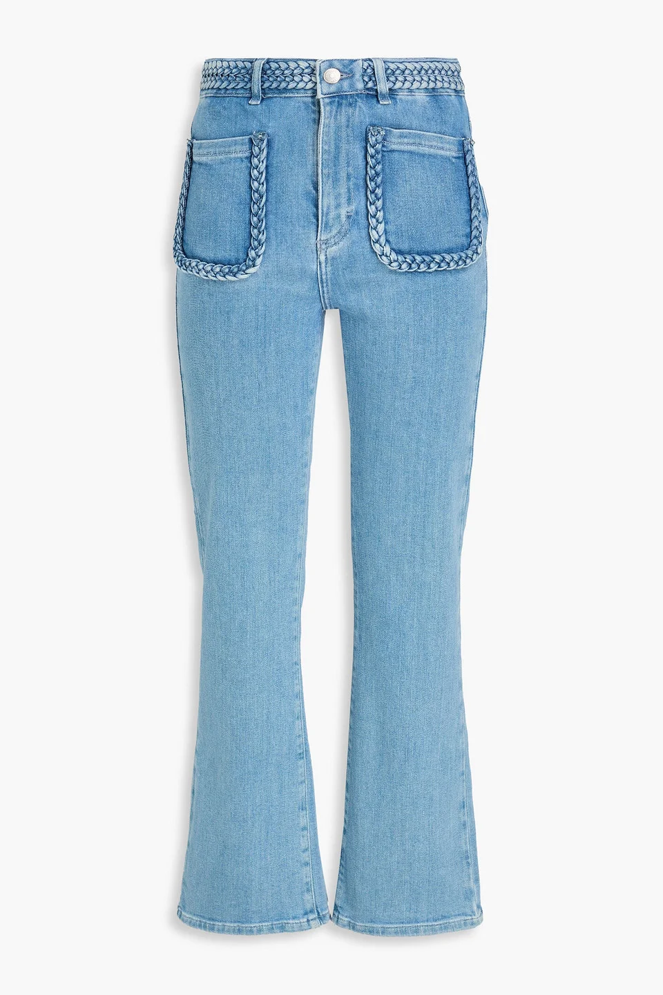 Braided high-rise bootcut jeans - 1