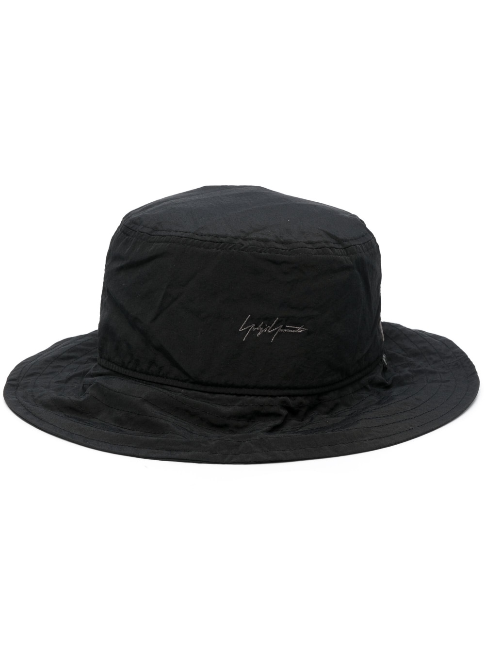 logo-plaque bucket hat - 1