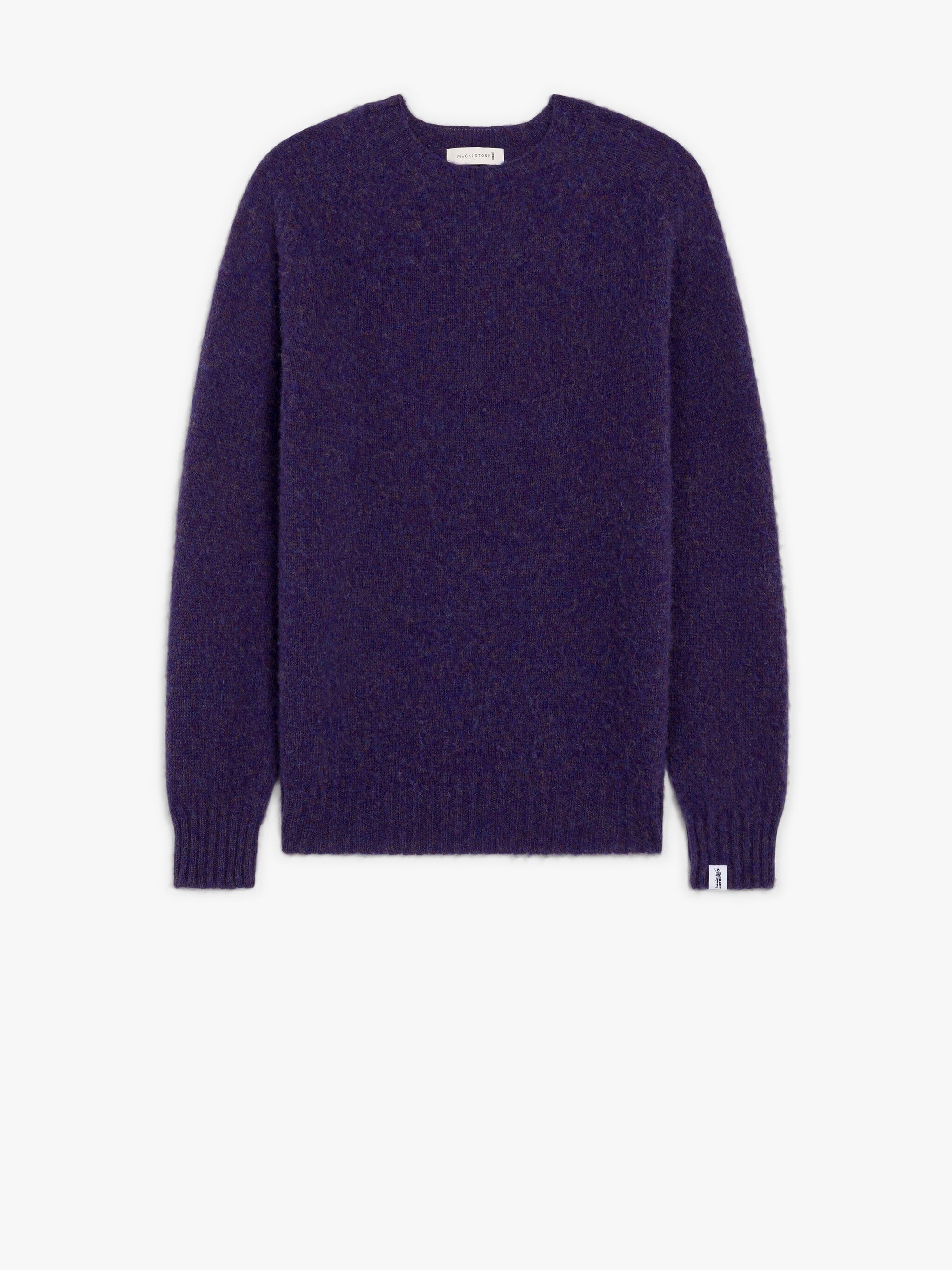 HUTCHINS VIOLET WOOL CREWNECK SWEATER - 1
