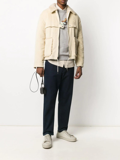 KENZO fur-lined corduroy jacket outlook