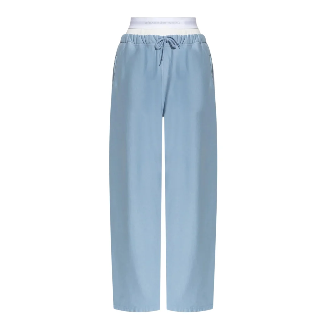 Wide Leg Sweatpant With Logo Elastic - 1