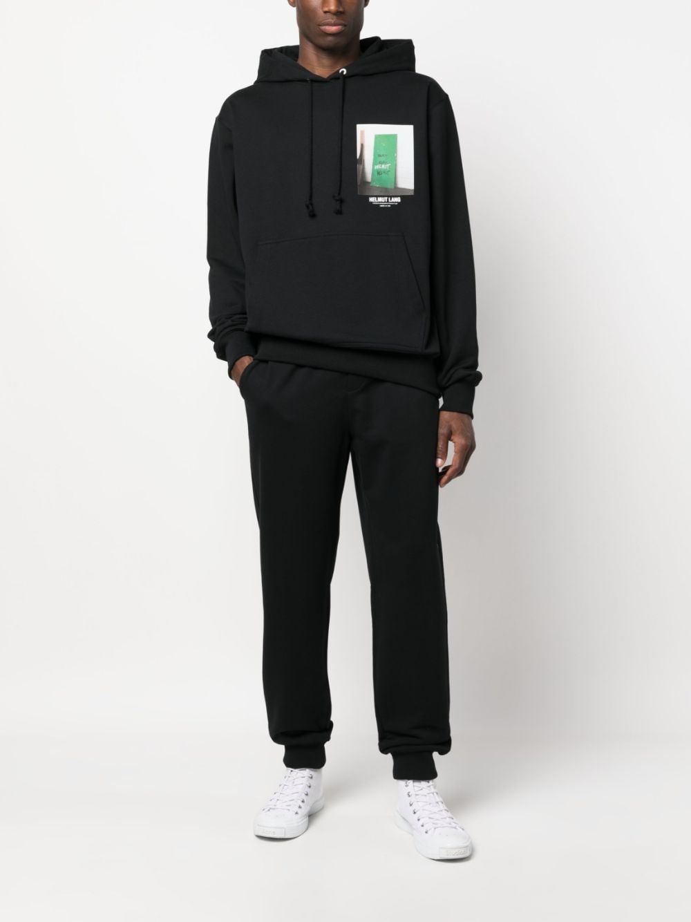 logo-print cotton track pants - 2