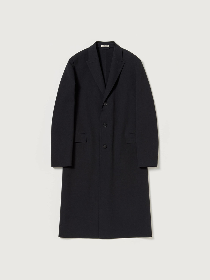 STRUCTURED WOOL GABARDINE HAND SEWN COAT 1