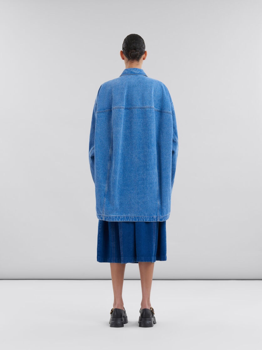 BLUE ORGANIC DENIM JACKET WITH MARNI MENDING PATCH - 3
