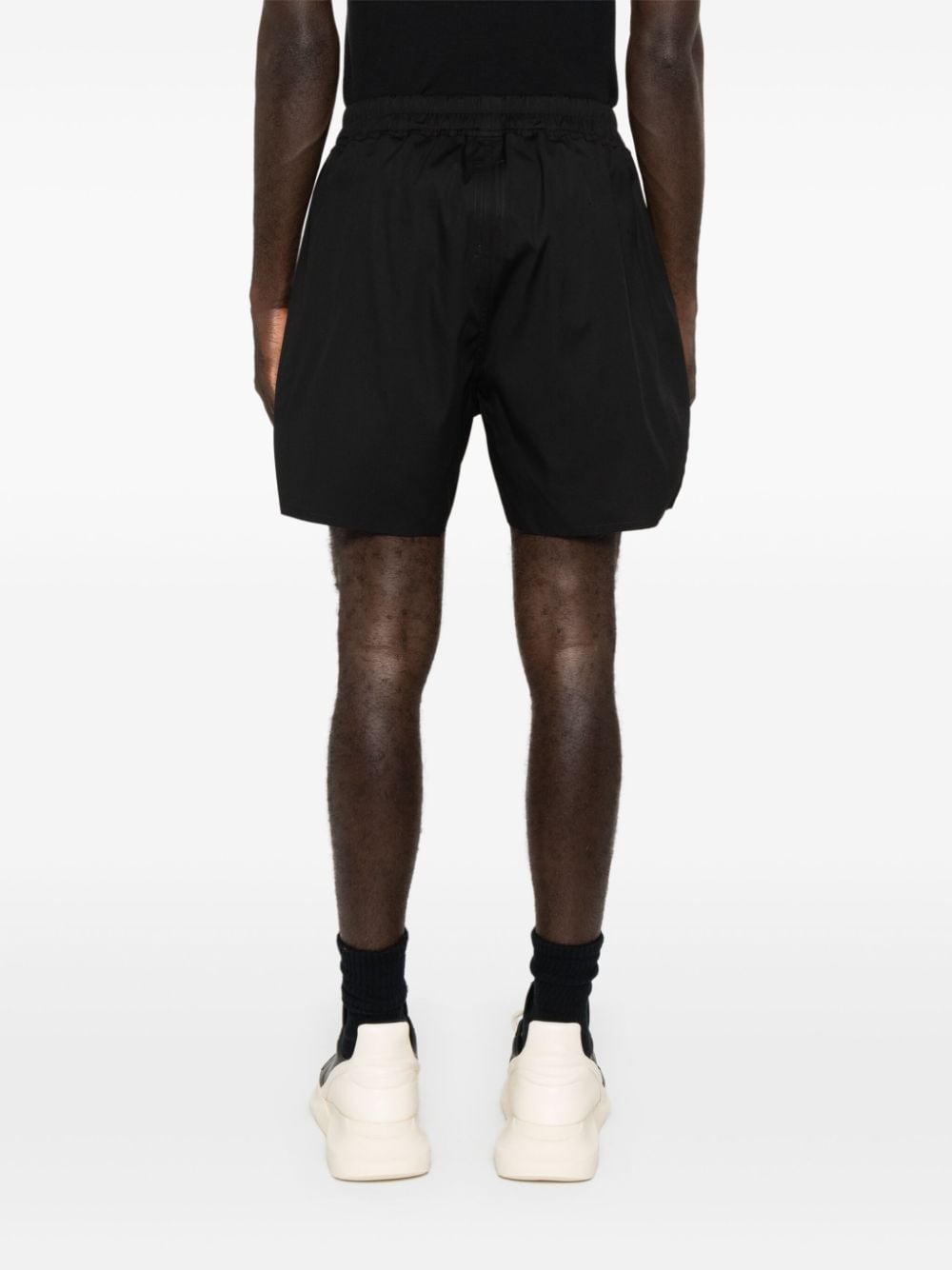 motif-embroidered track shorts - 4