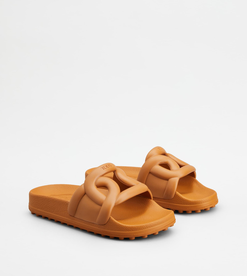 Tod's SLIDES IN RUBBER - ORANGE outlook