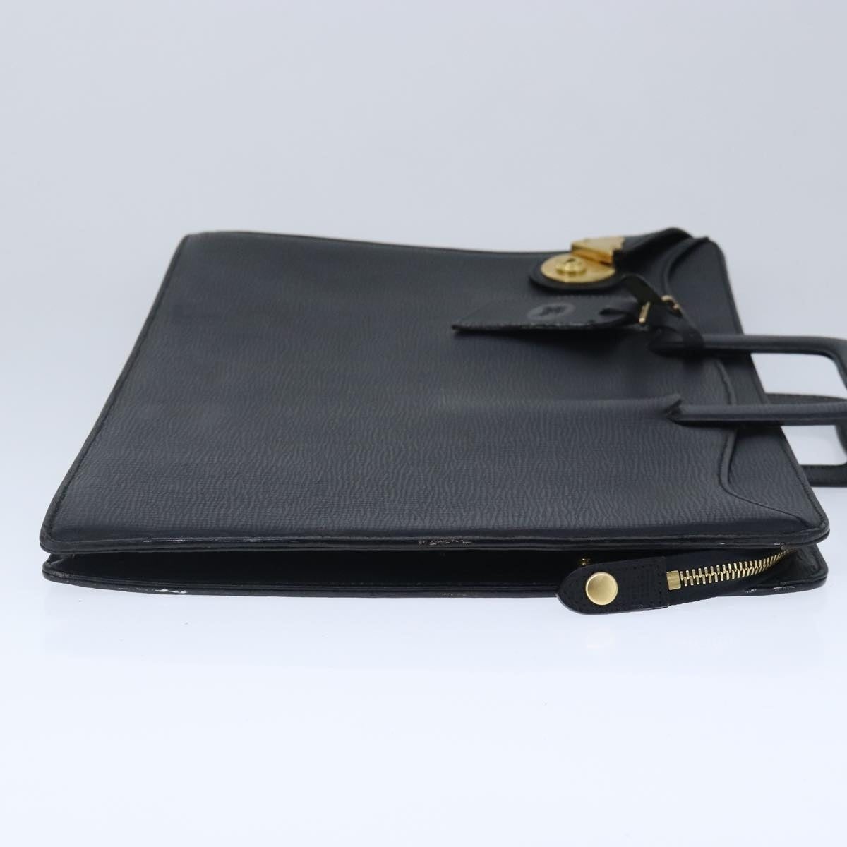Burberry Business Bag Leather Black Gold - 5