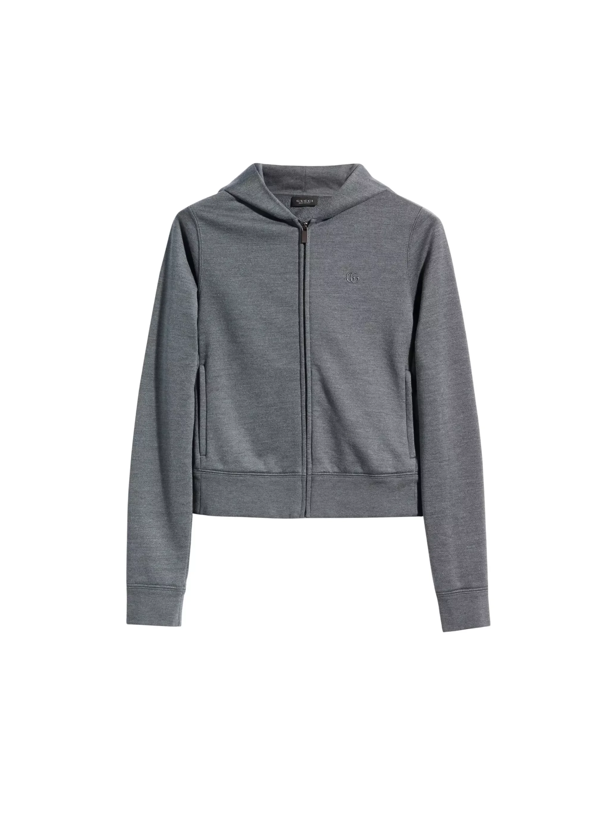 Silk and Cotton Jersey Zip-Up Sweatshirt - 1
