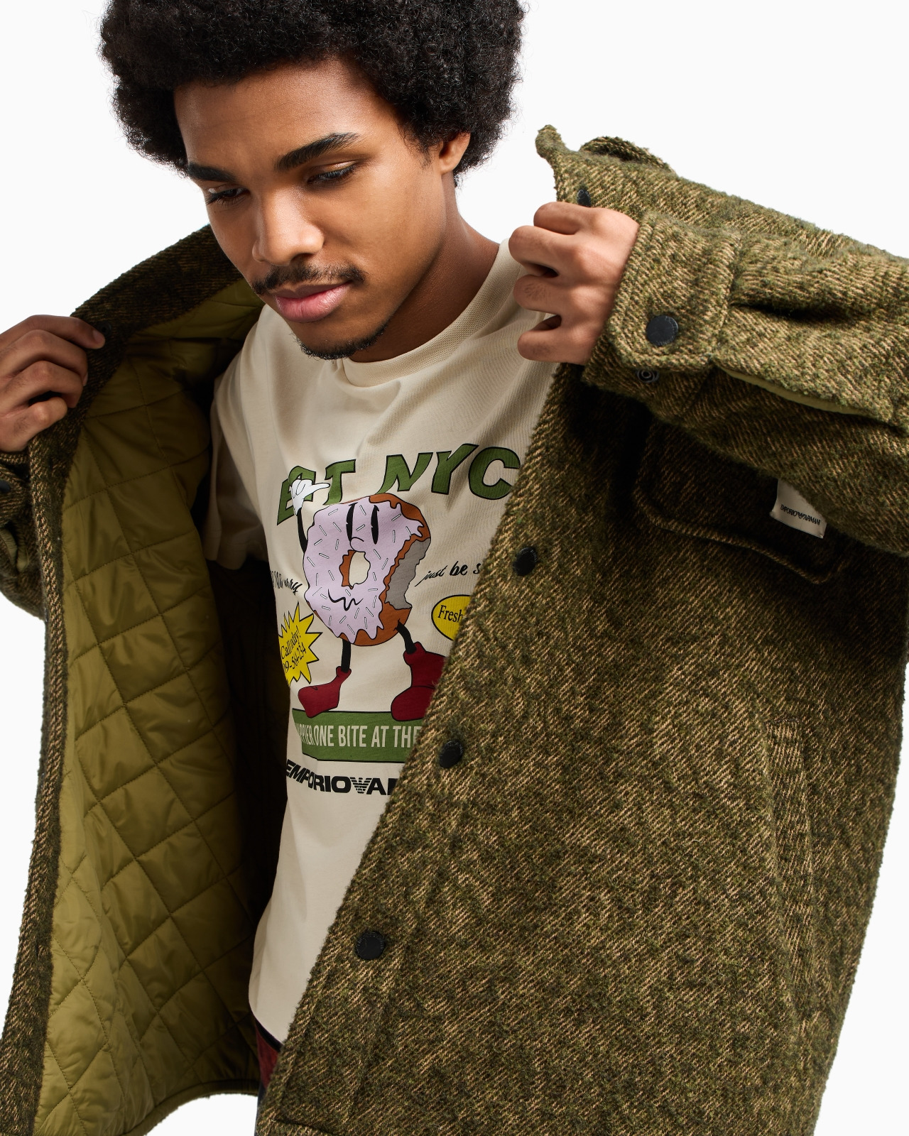 NEW YORK CAPSULE COLLECTION EAT NYC PRINT JERSEY T-SHIRT - 5
