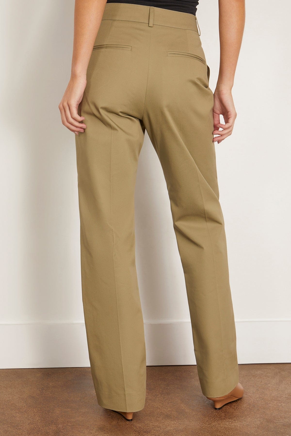 Worker Organic Cotton Trouser in Lime - 4