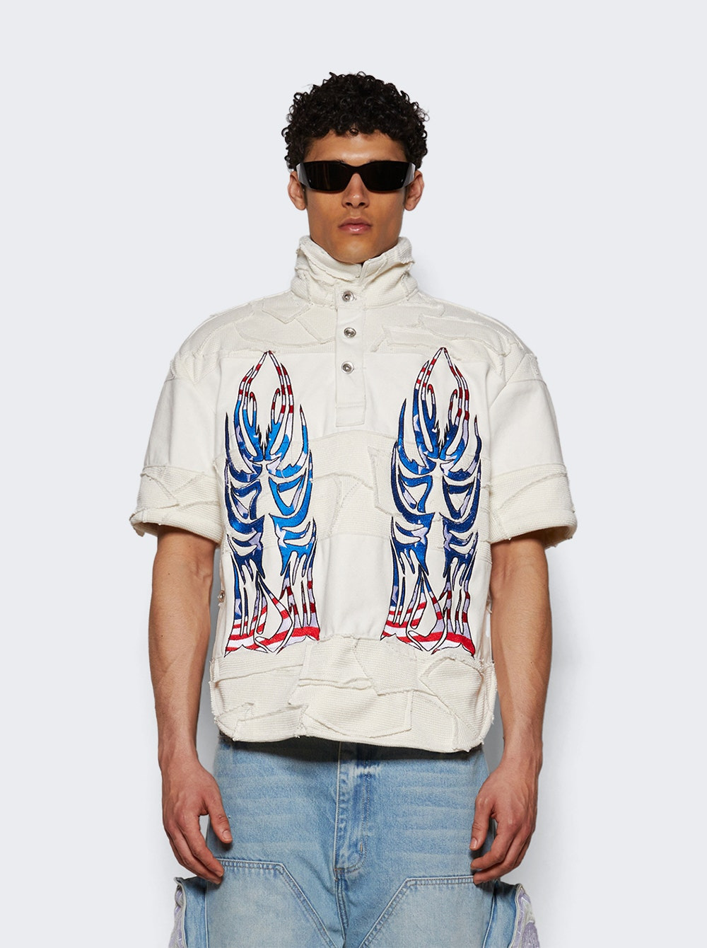 Glory Winged Polo Shirt Cream - 2