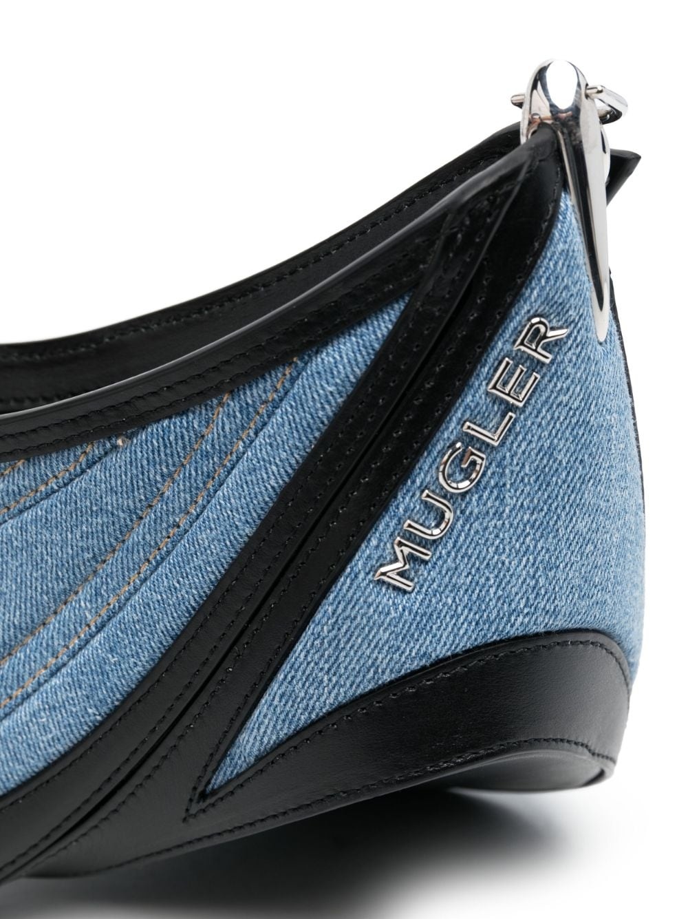 small Spiral Curve 01 denim bag - 4
