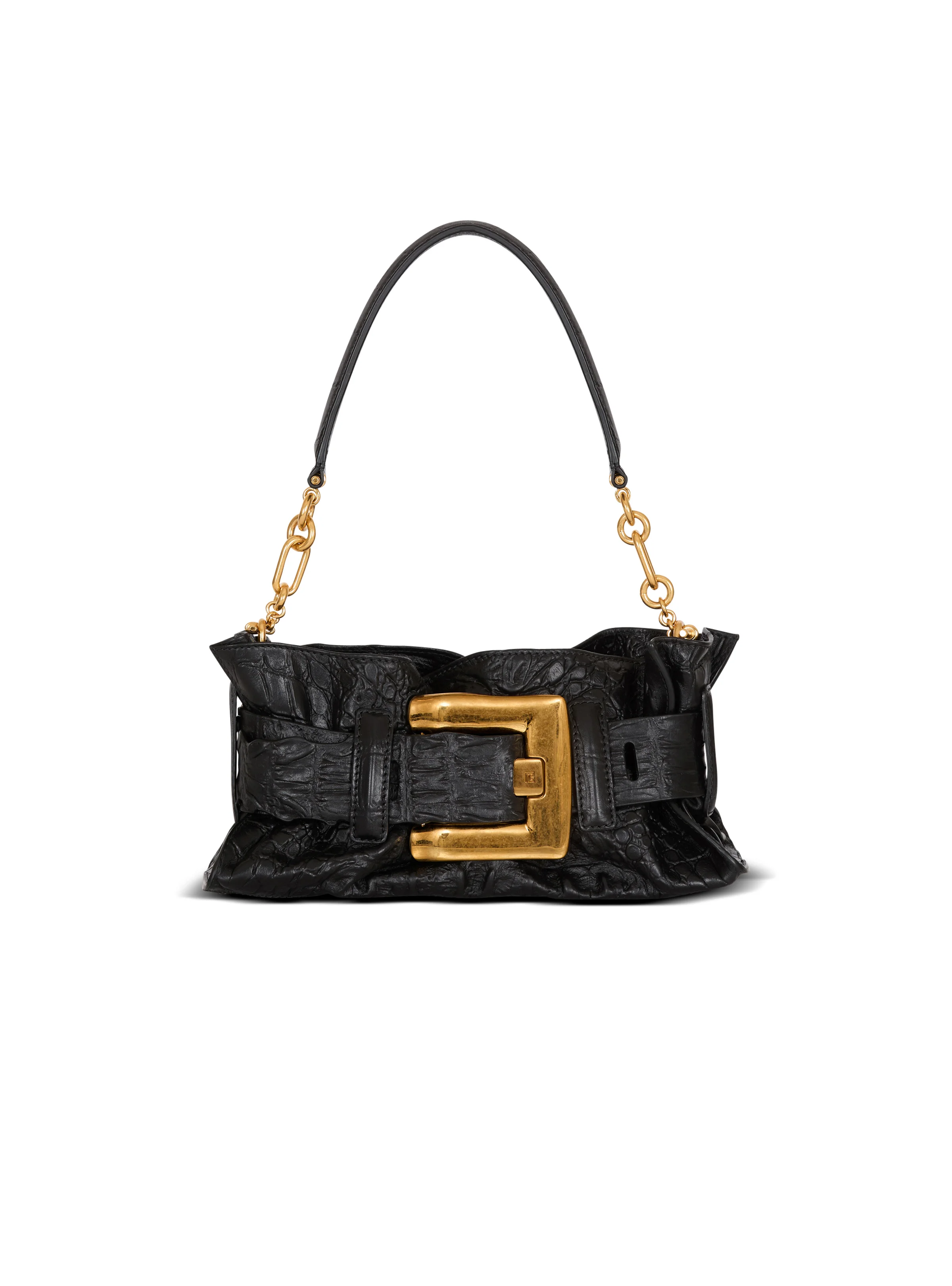 Mini Anthem bag in embossed crocodile-print calfskin - 1