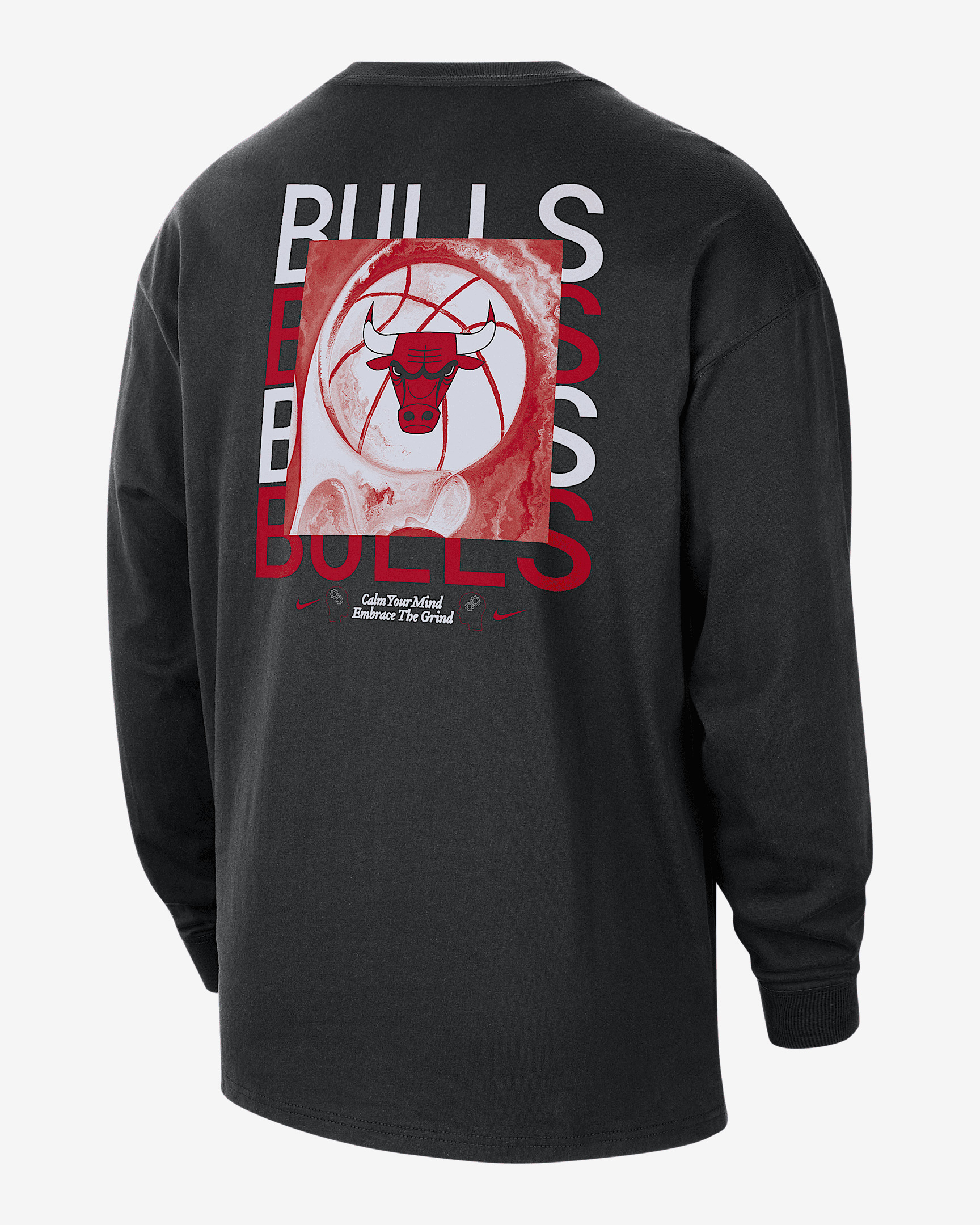 Chicago Bulls Courtside Men's Nike NBA Max90 Long-Sleeve T-Shirt - 2