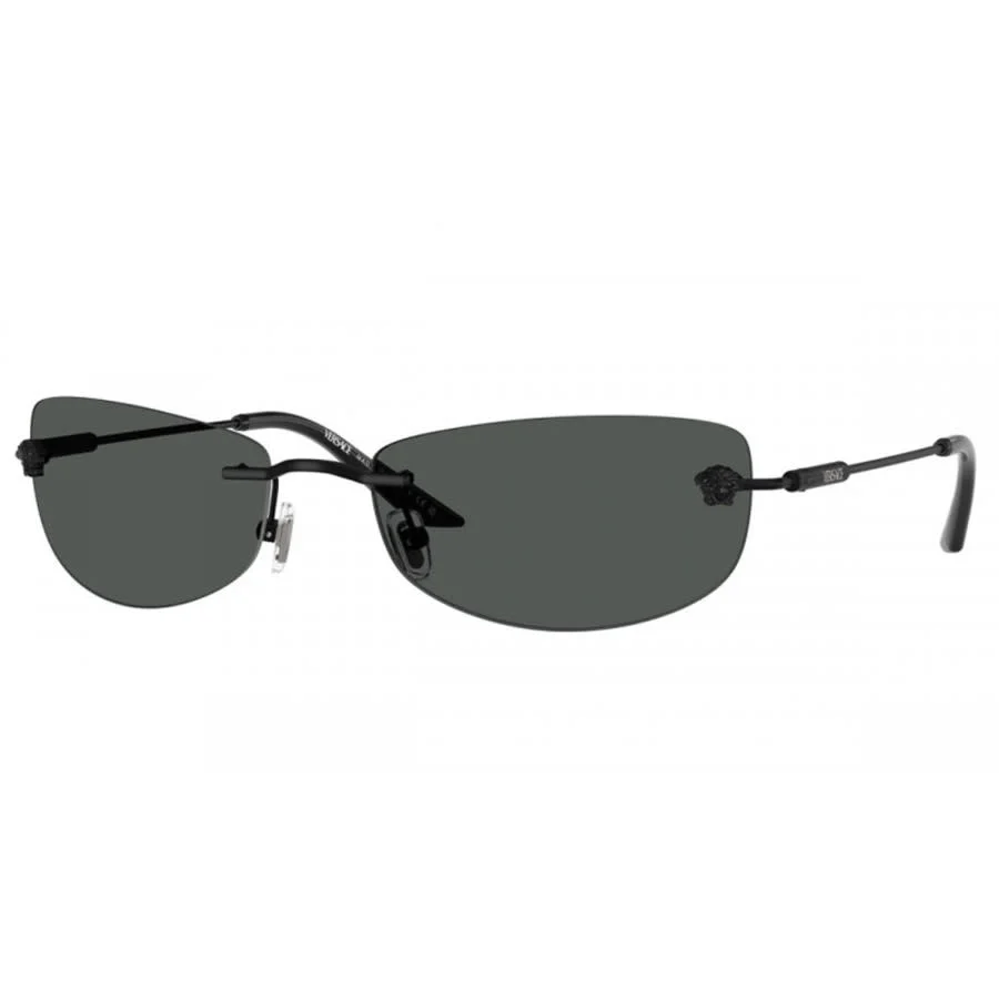 Versace Men's Black Rectangular Sunglasses VE2279 143687 - 1