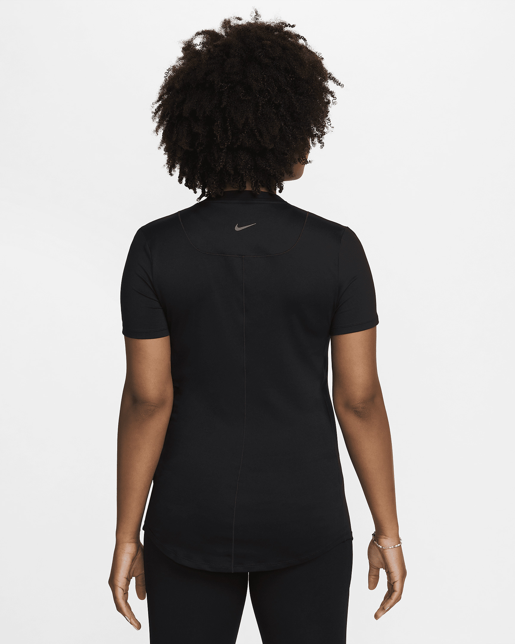 Nike (M) One Women's Dri-FIT Slim-Fit Short-Sleeve Top (Maternity) - 2