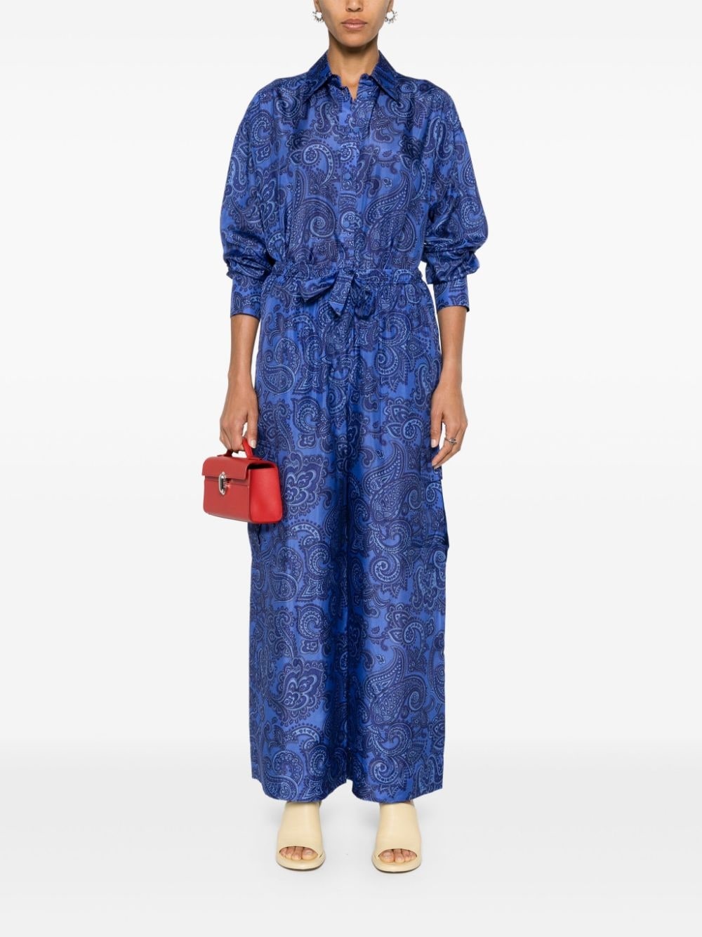 Ottie silk palazzo trousers - 2