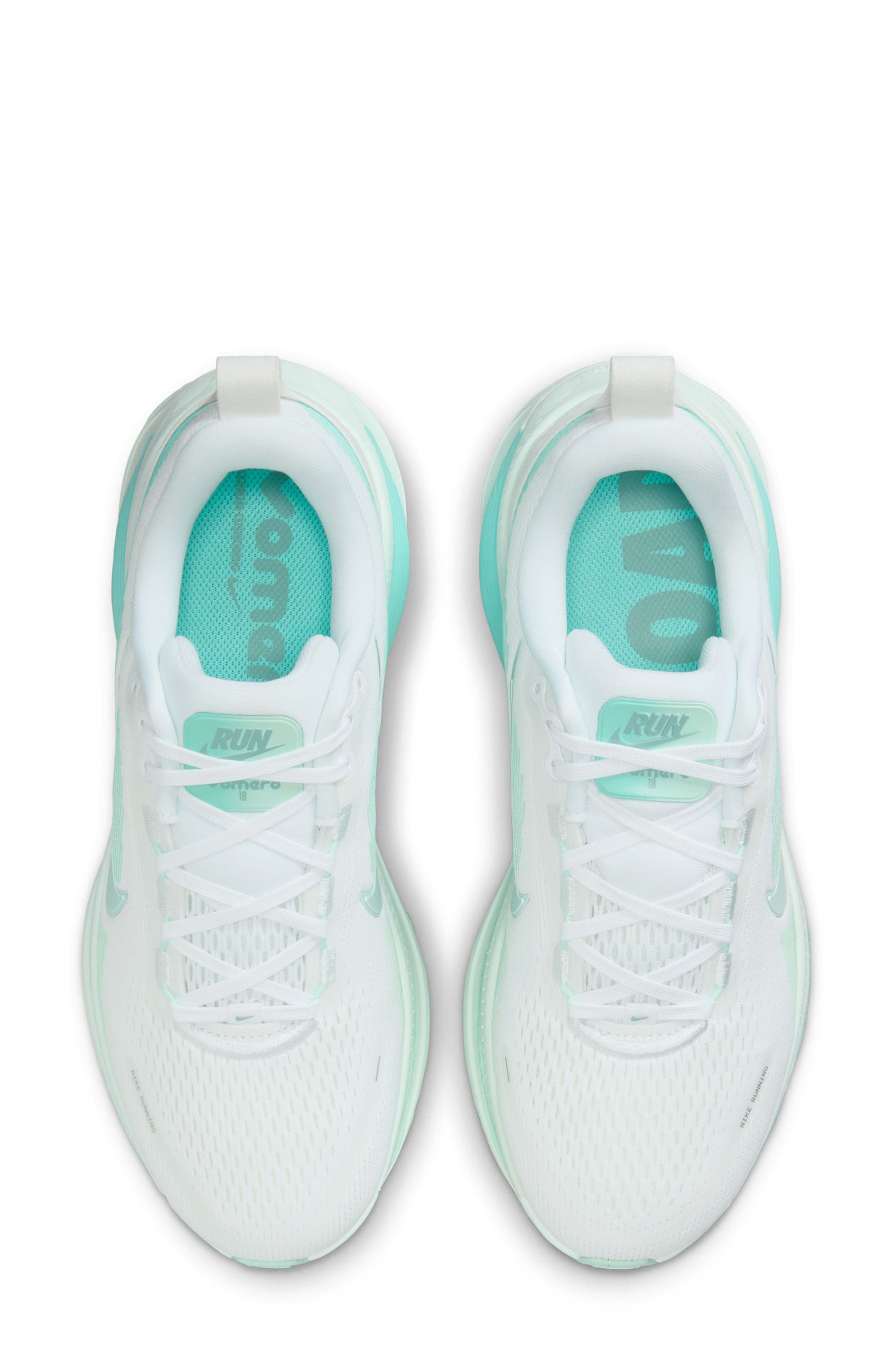 Nike Vomero 18 Running Shoe in White/Cannon/Mint Foam at Nordstrom - 3