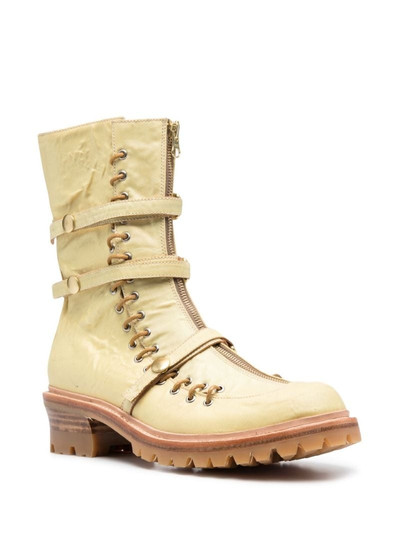 Kanghyuk leather strap boots outlook
