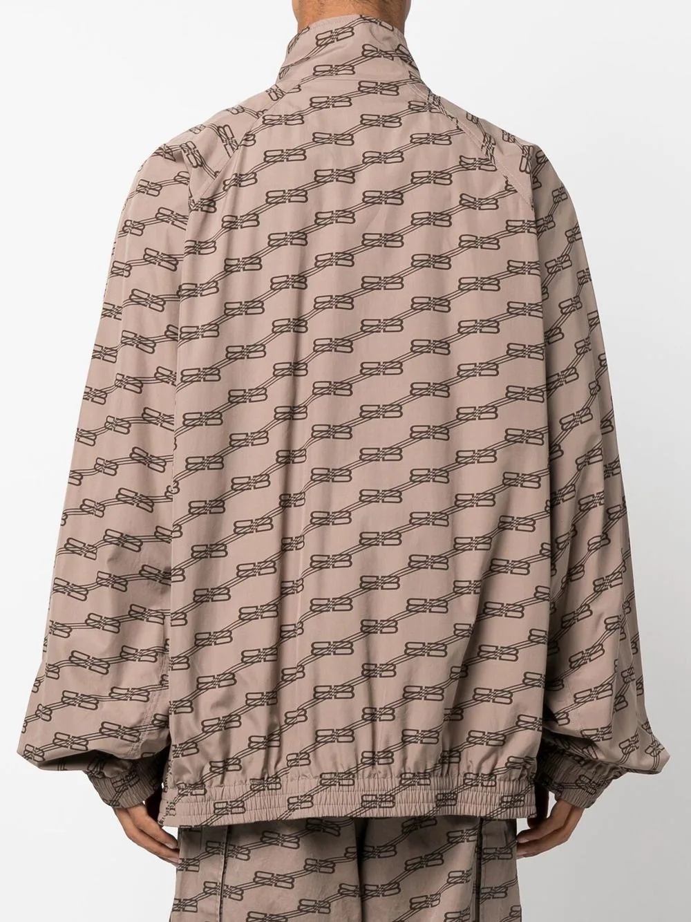 monogram-print track jacket - 4