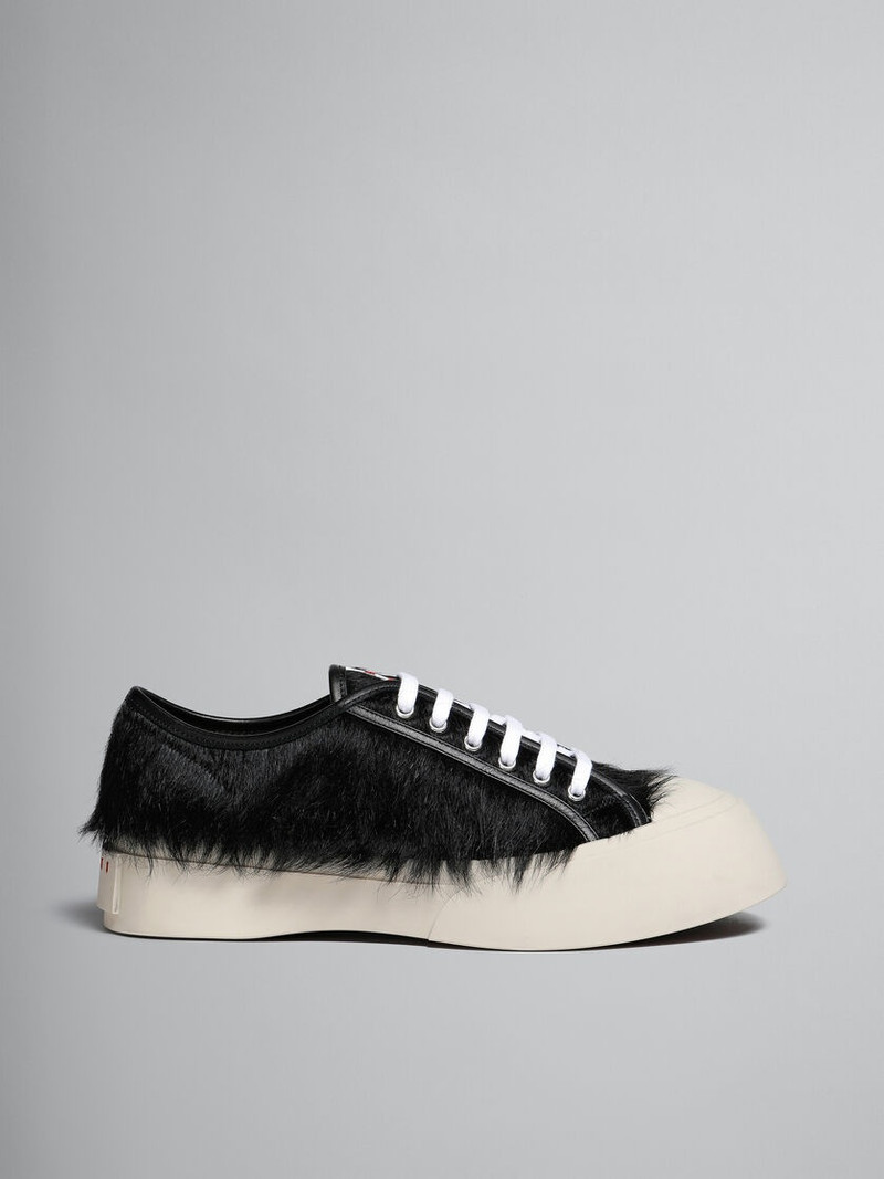 BLACK LONG-HAIR CALFSKIN PABLO SNEAKER 1